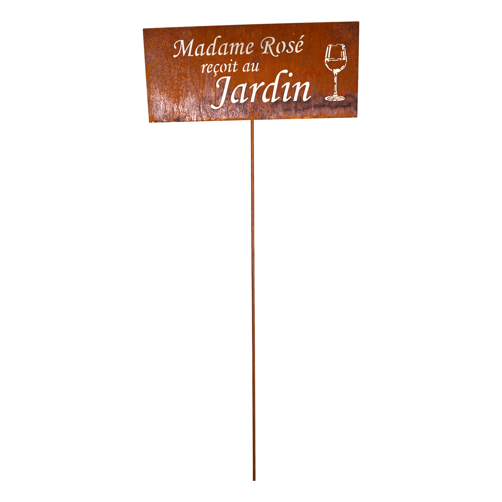 Darstellung von Tafel Madame Rose recoit au Jardin auf Stab