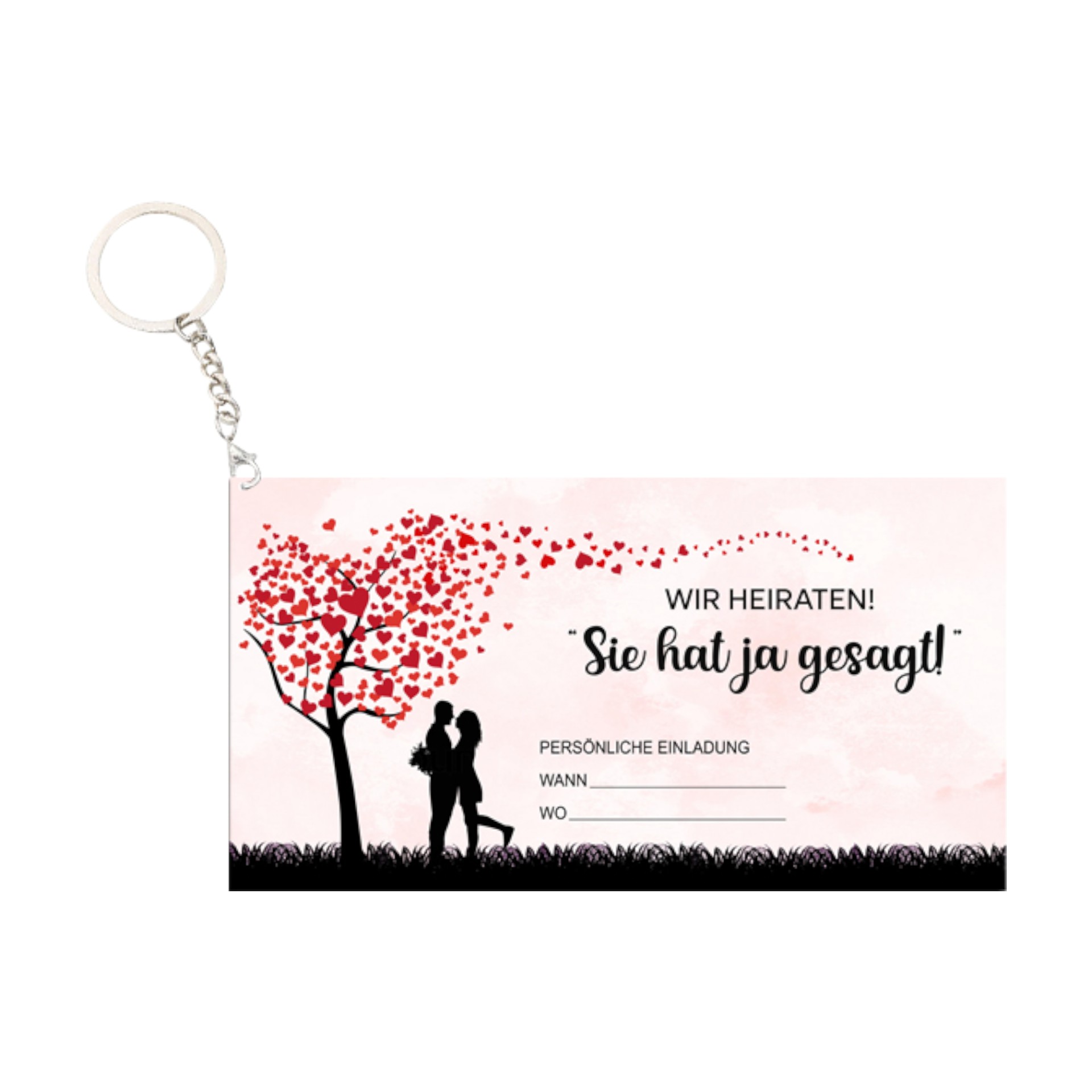 Darstellung von RP Schild Sie hat ja gesagt ! m. Anhänger