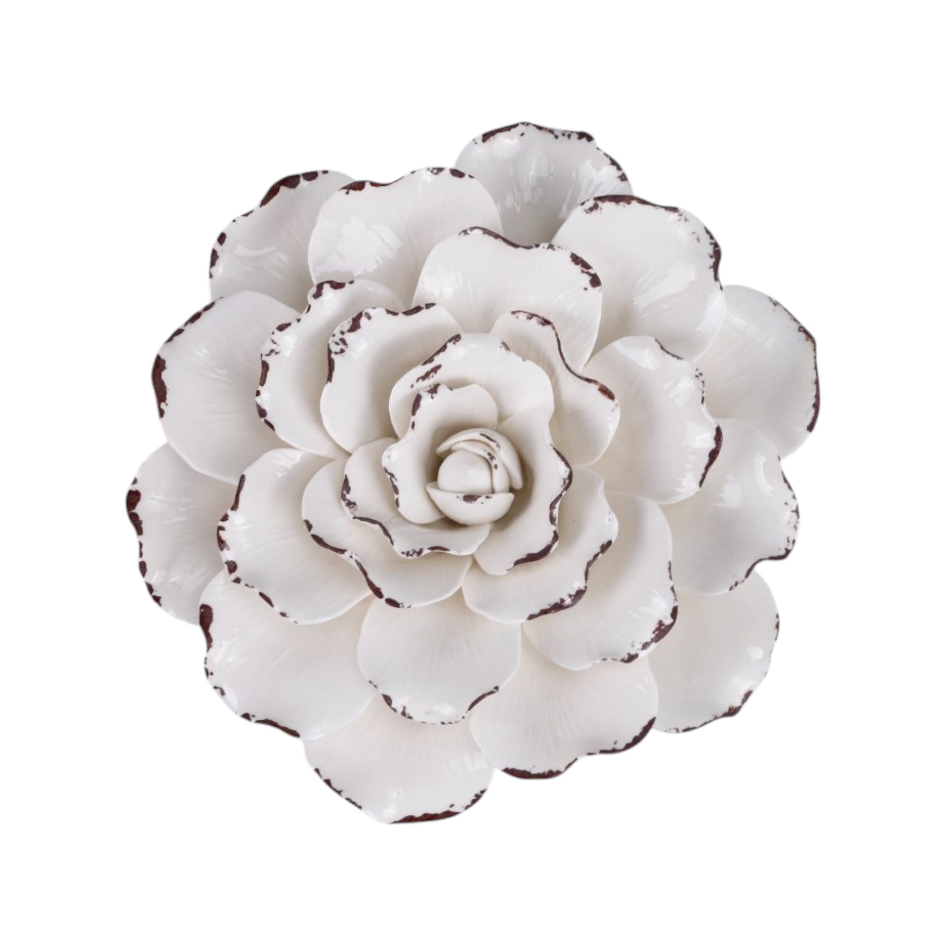 Darstellung von Keramikblume gross weiss