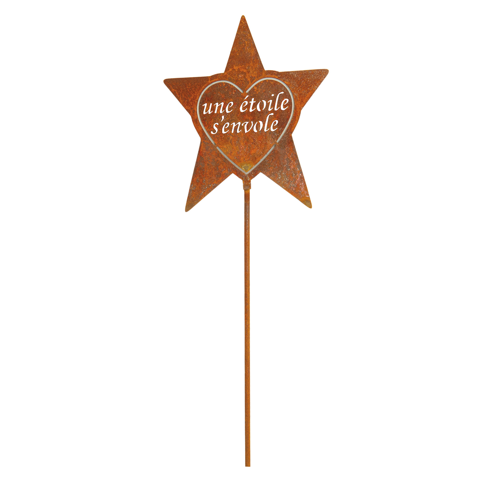 Darstellung von Stern mit Herz auf Stab une etoile s’envole