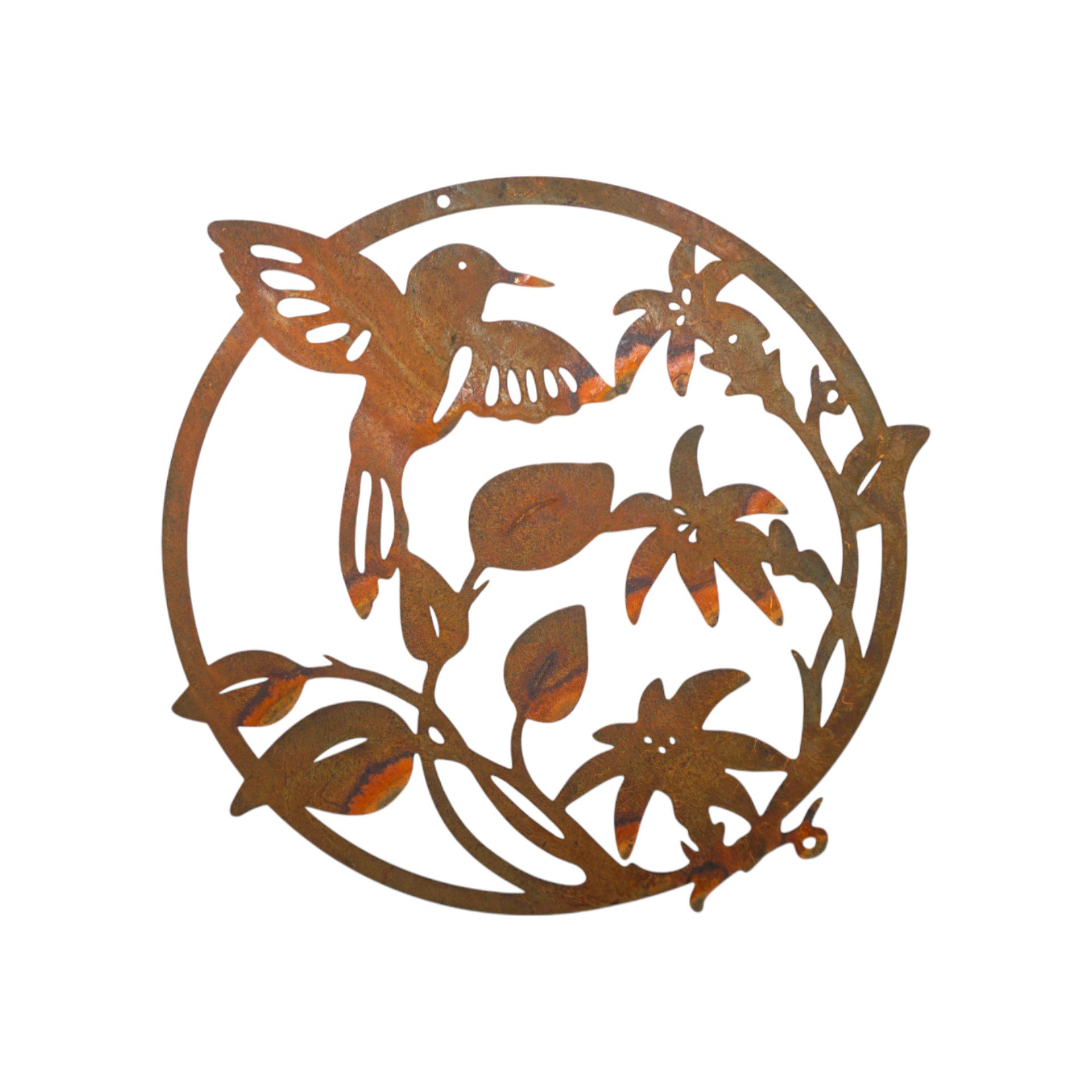 Darstellung von Hänger Kolibri mit Hibiskus in Ring