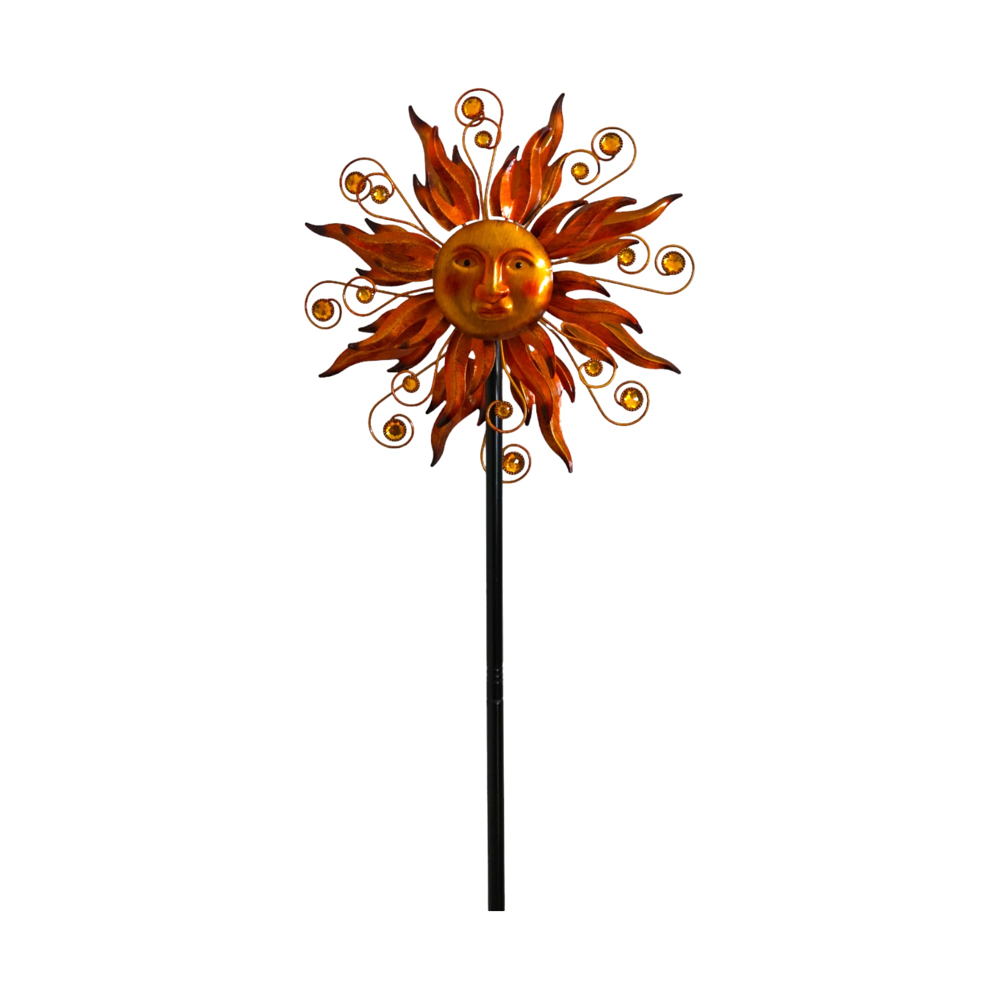 Darstellung von Propeller Sonne m. Flammen