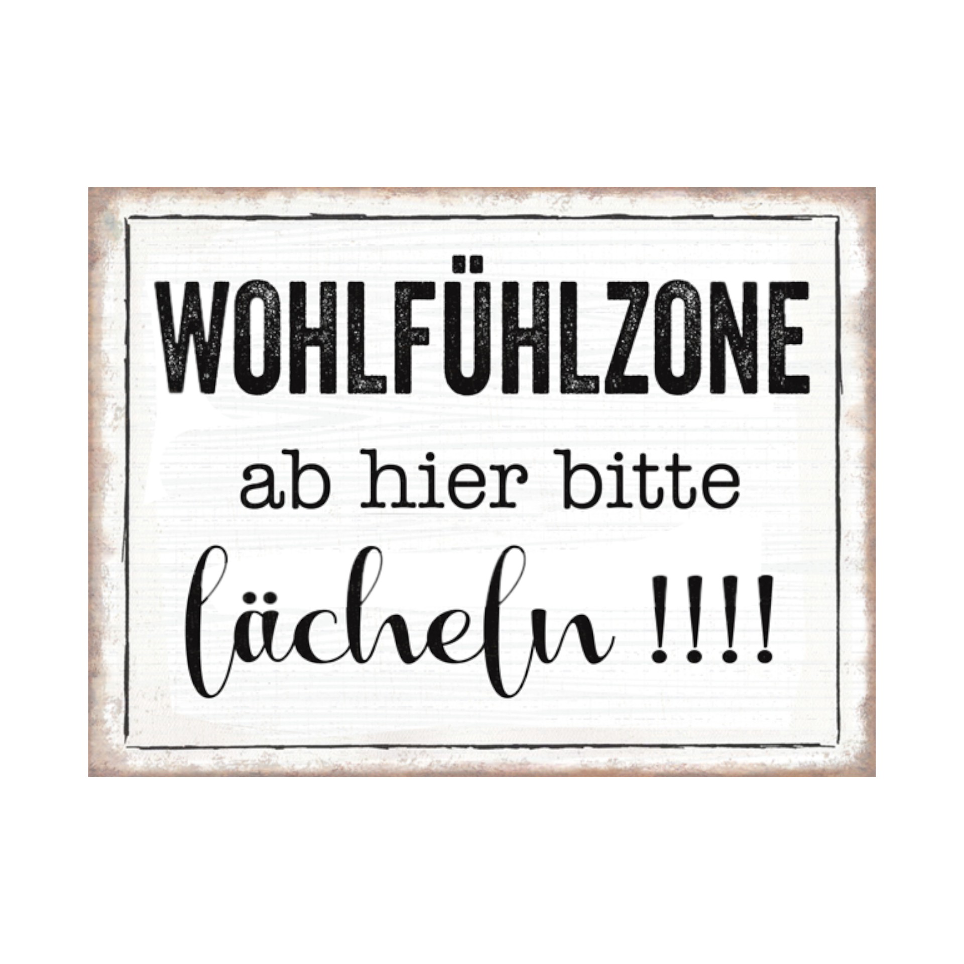Darstellung von RP UV-Schild Wohlfühlzone
