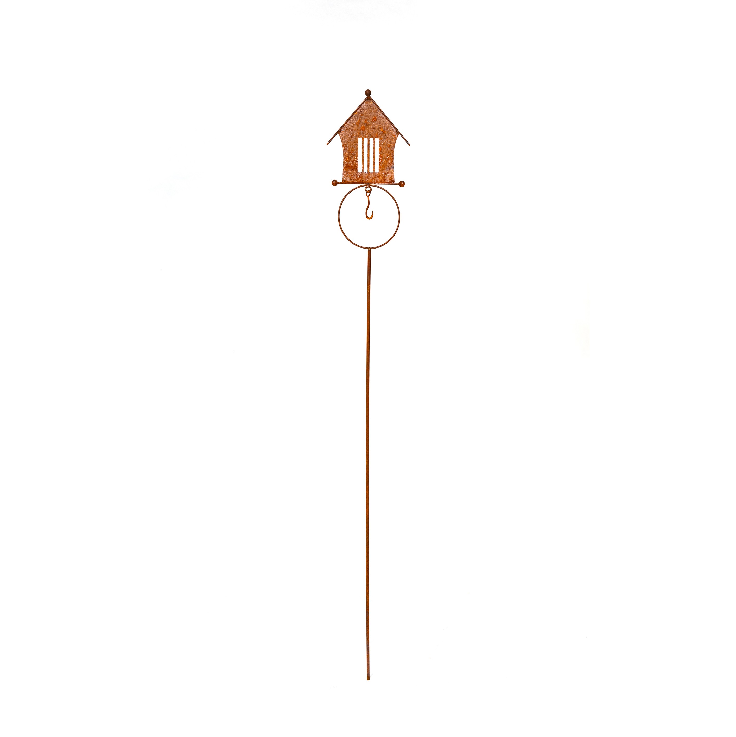 Darstellung von Futterstelle eckiges Haus auf Stab