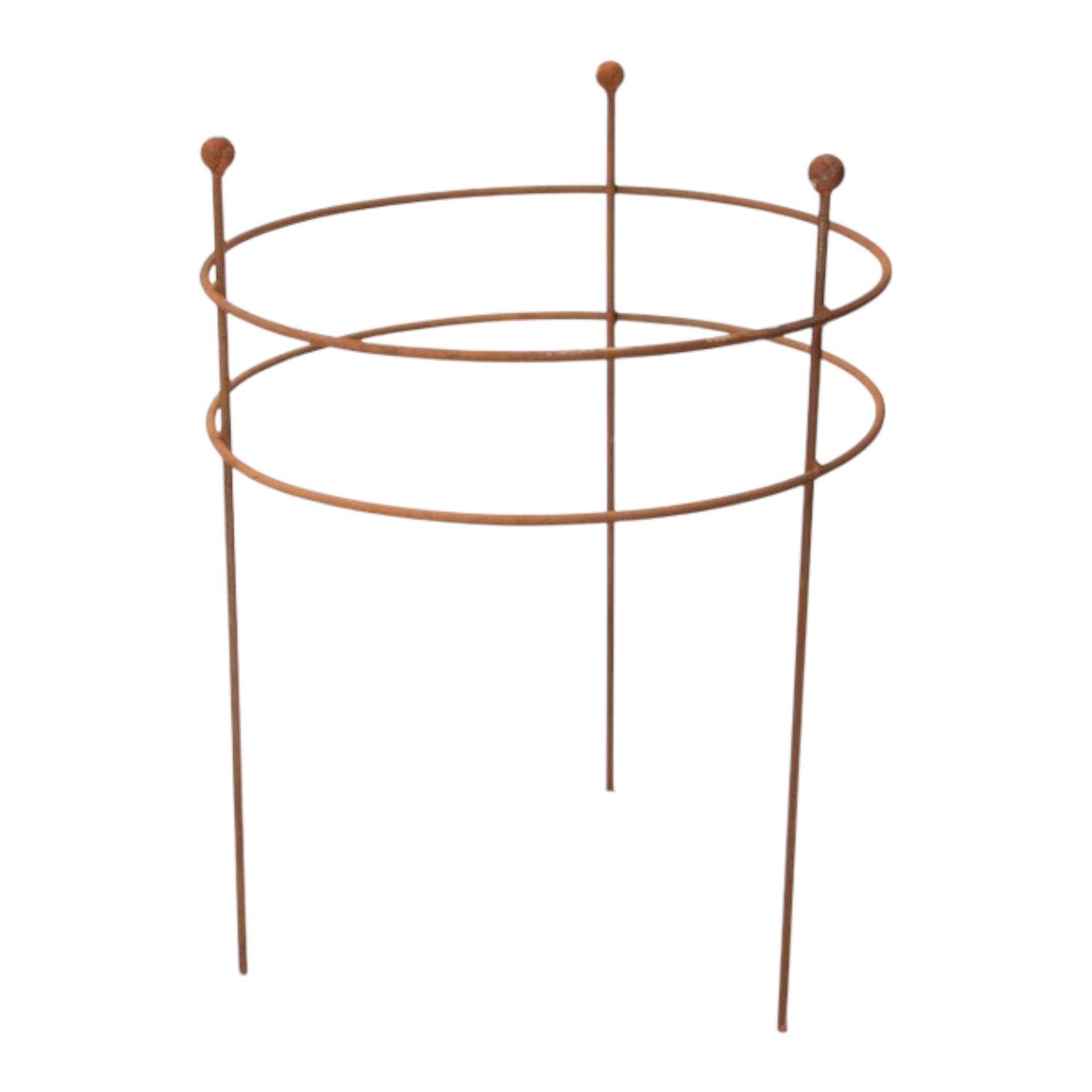 Staudenstütze 2 Ringe kl. 3 Kugeln, 40x88 cm, 8 mm Darstellung von Staudenstütze 2 Ringe kl. 3 Kugeln, 40x88 cm, 8 mm