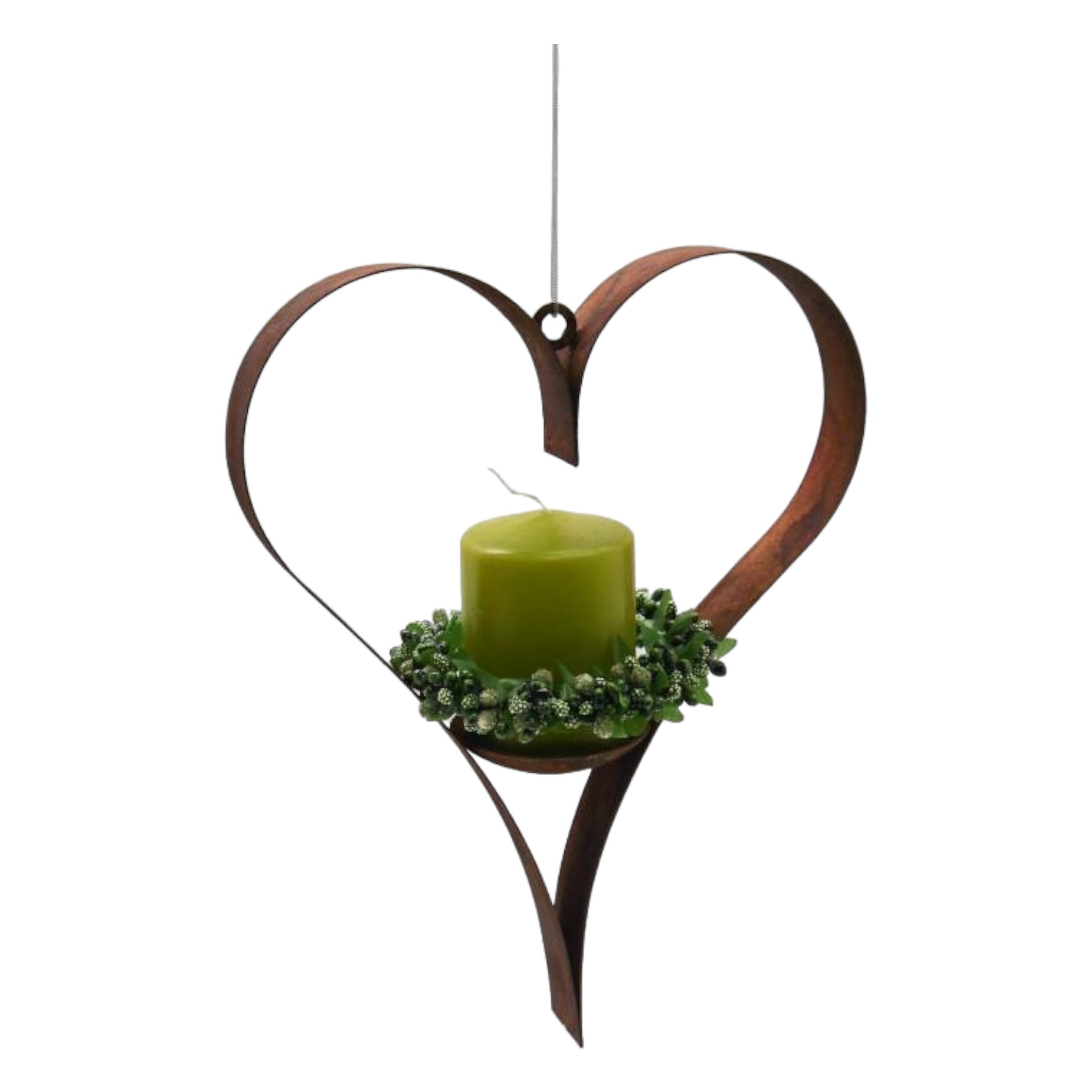 Herz mit Teller zum Hängen, 24x3x25, d= 7cm Darstellung von Herz mit Teller zum Hängen, 24x3x25, d= 7cm