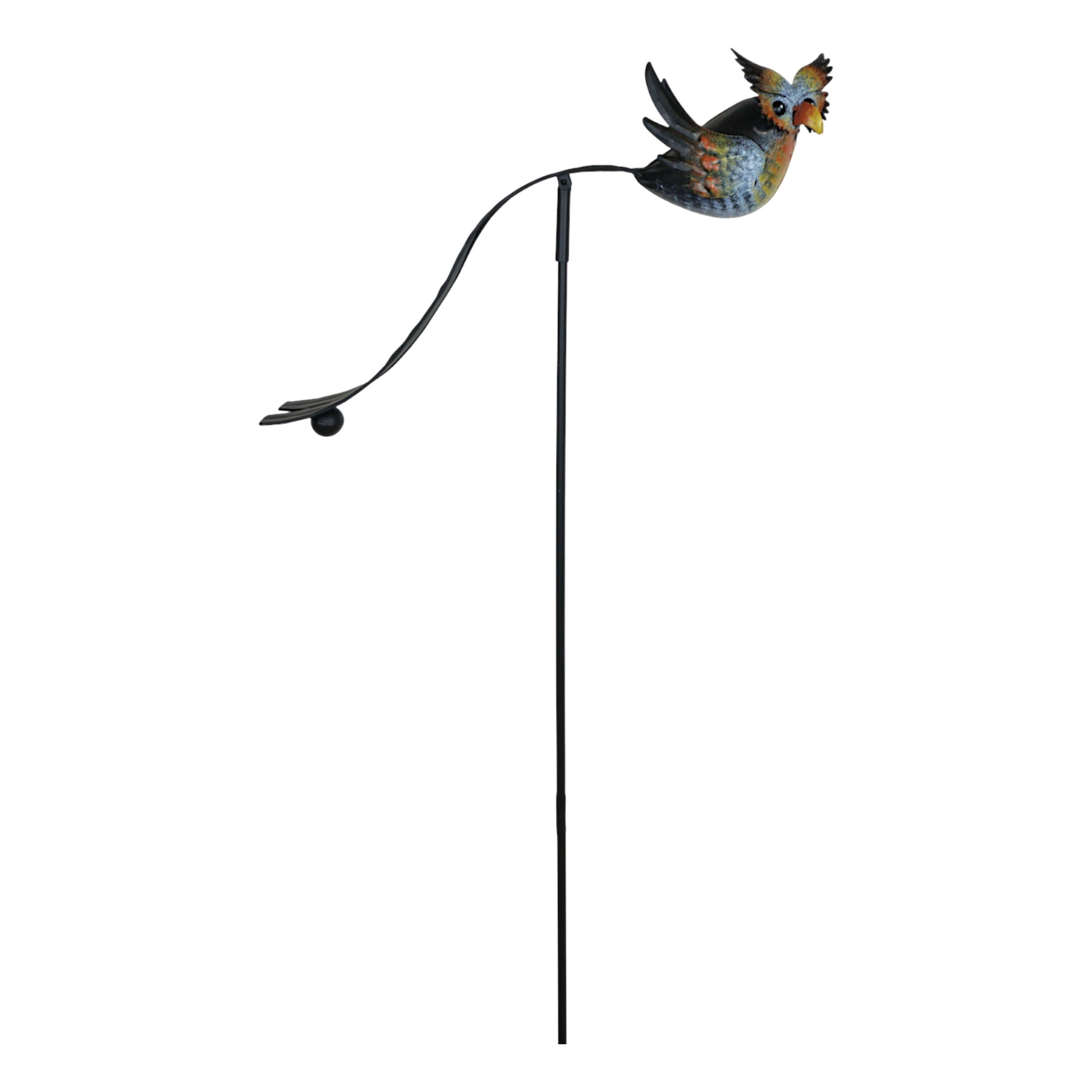 Darstellung von schwebender Vogel grau