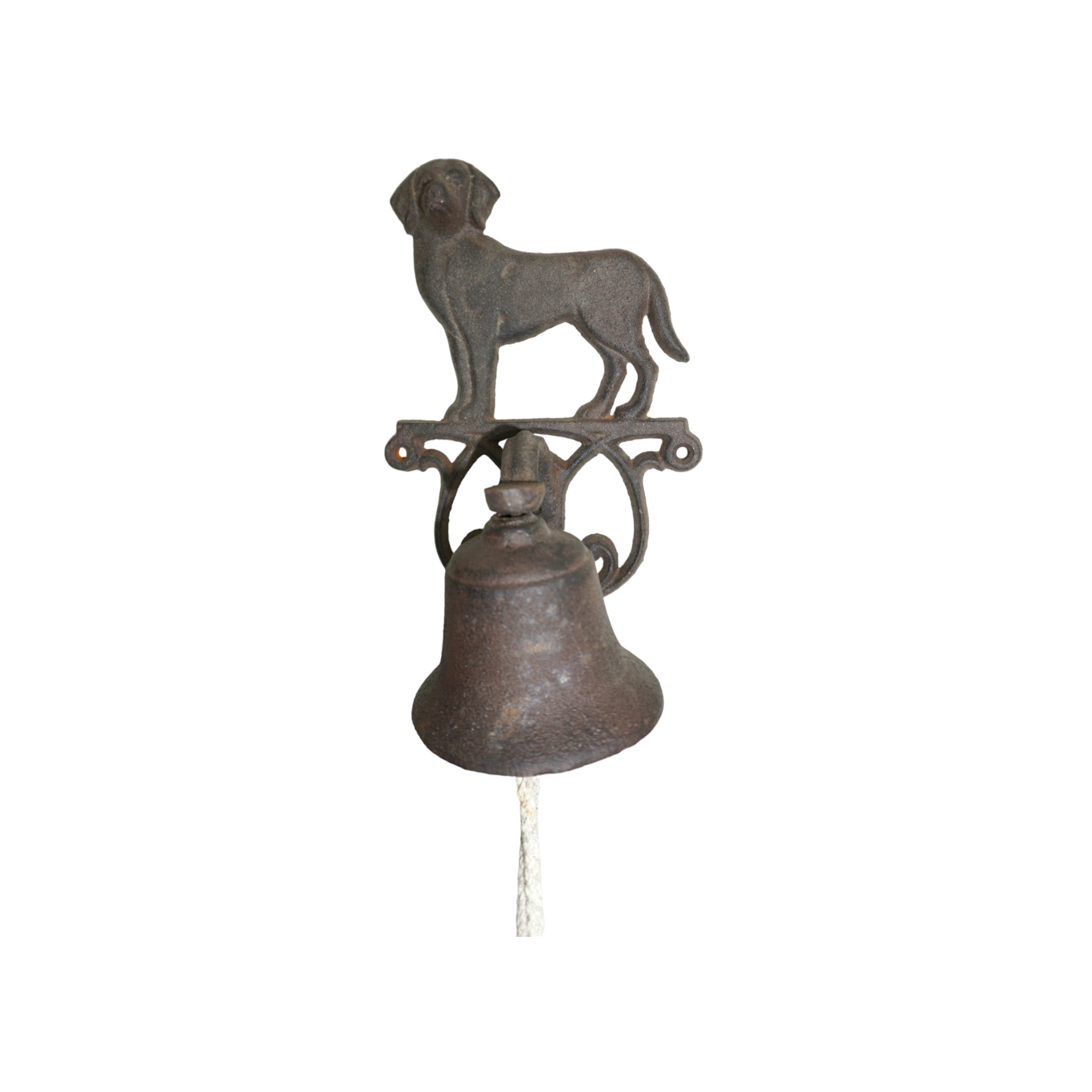 Darstellung von Türglocke Hund, braun