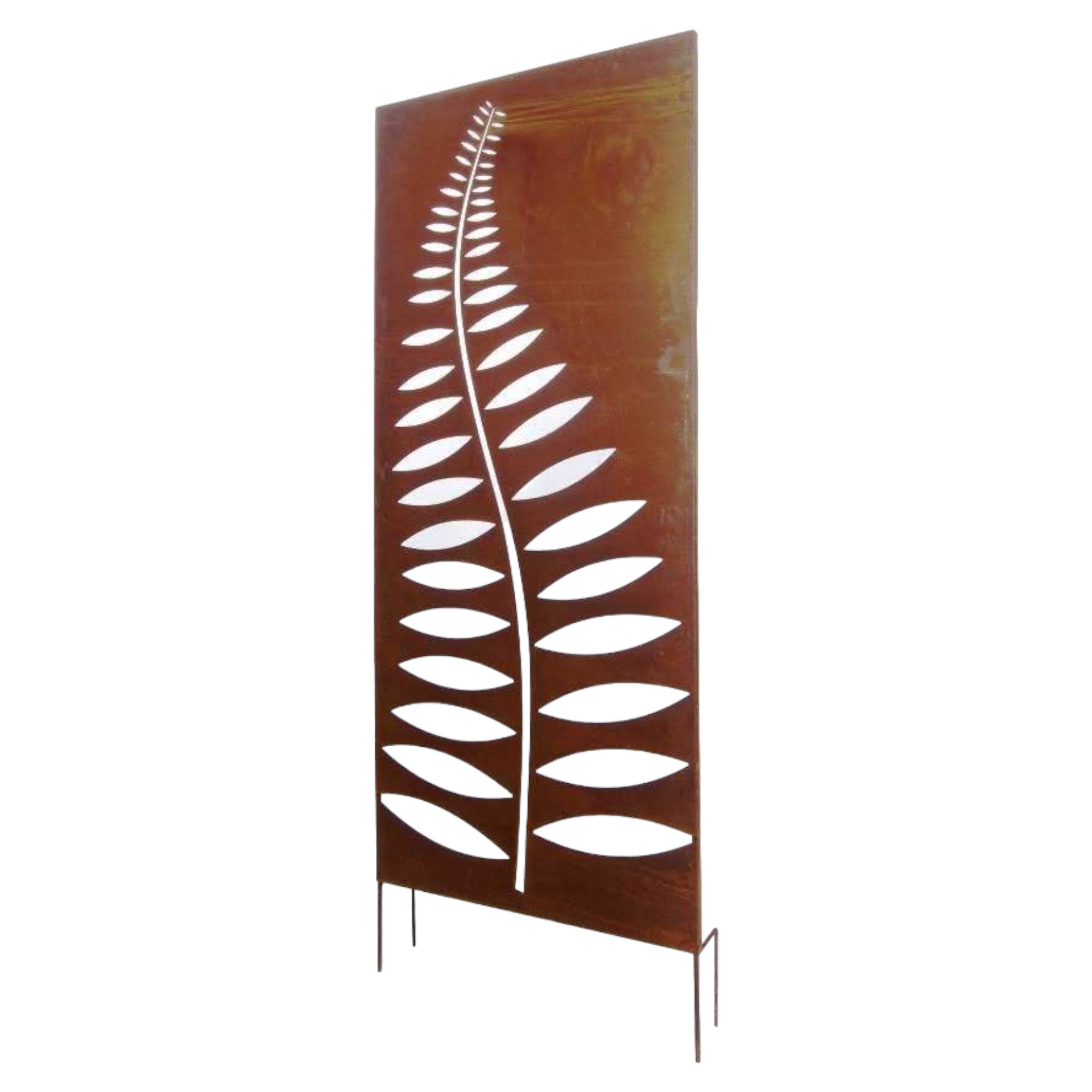 Paravent mit Farn breit, 4 Beine 75x175/ 195 cm Darstellung von Paravent mit Farn breit, 4 Beine 75x175/ 195 cm