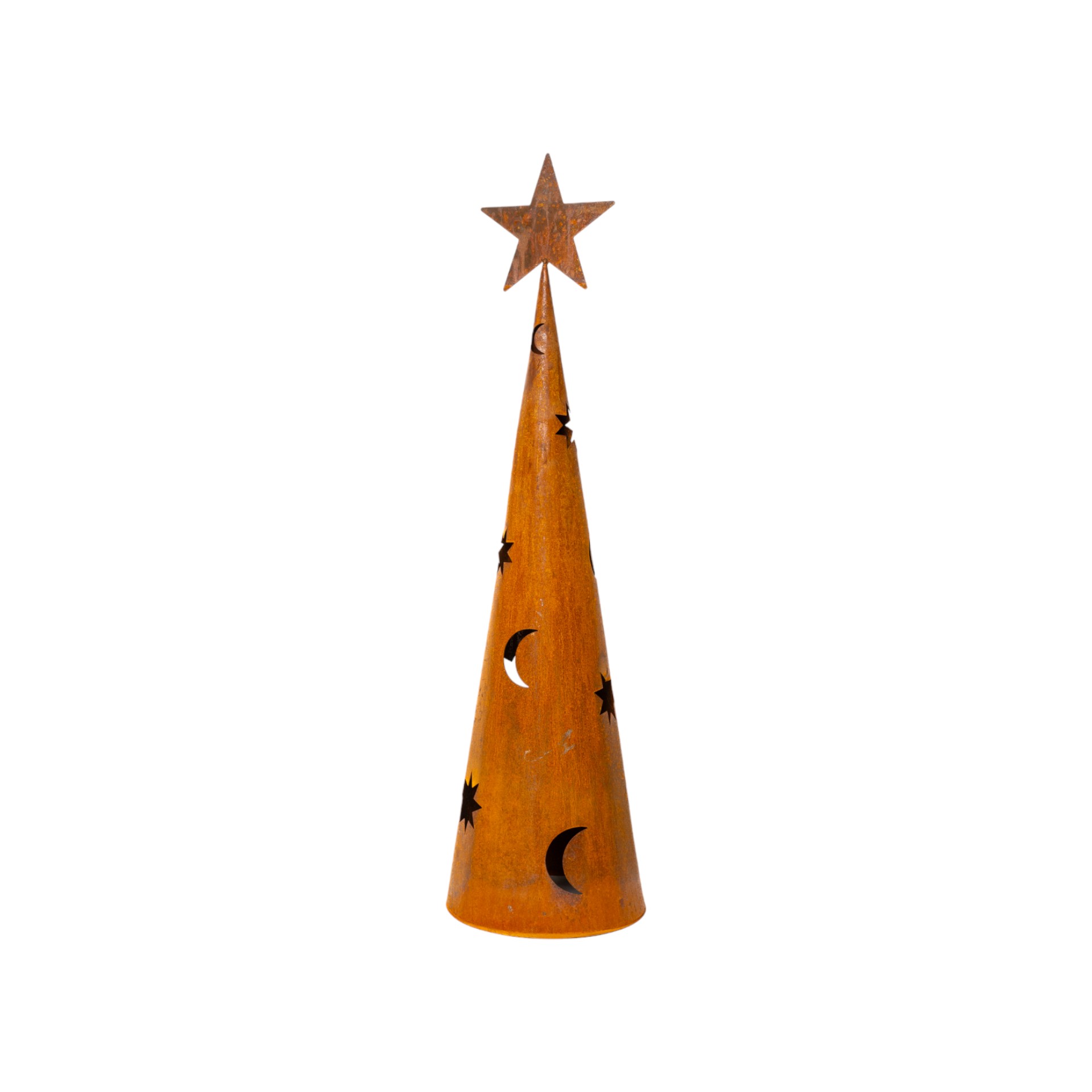 Darstellung von Baum rund mit Stern und Motive gross