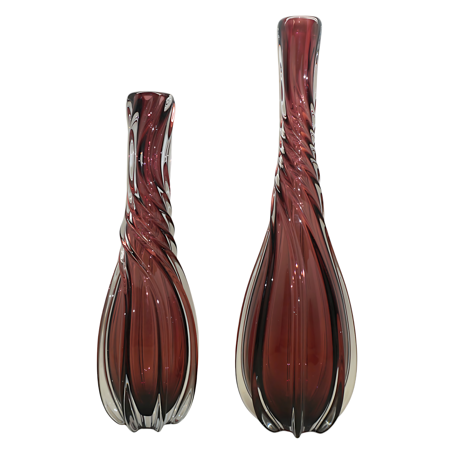 Darstellung von Glasvase schlank mittel PURPLE