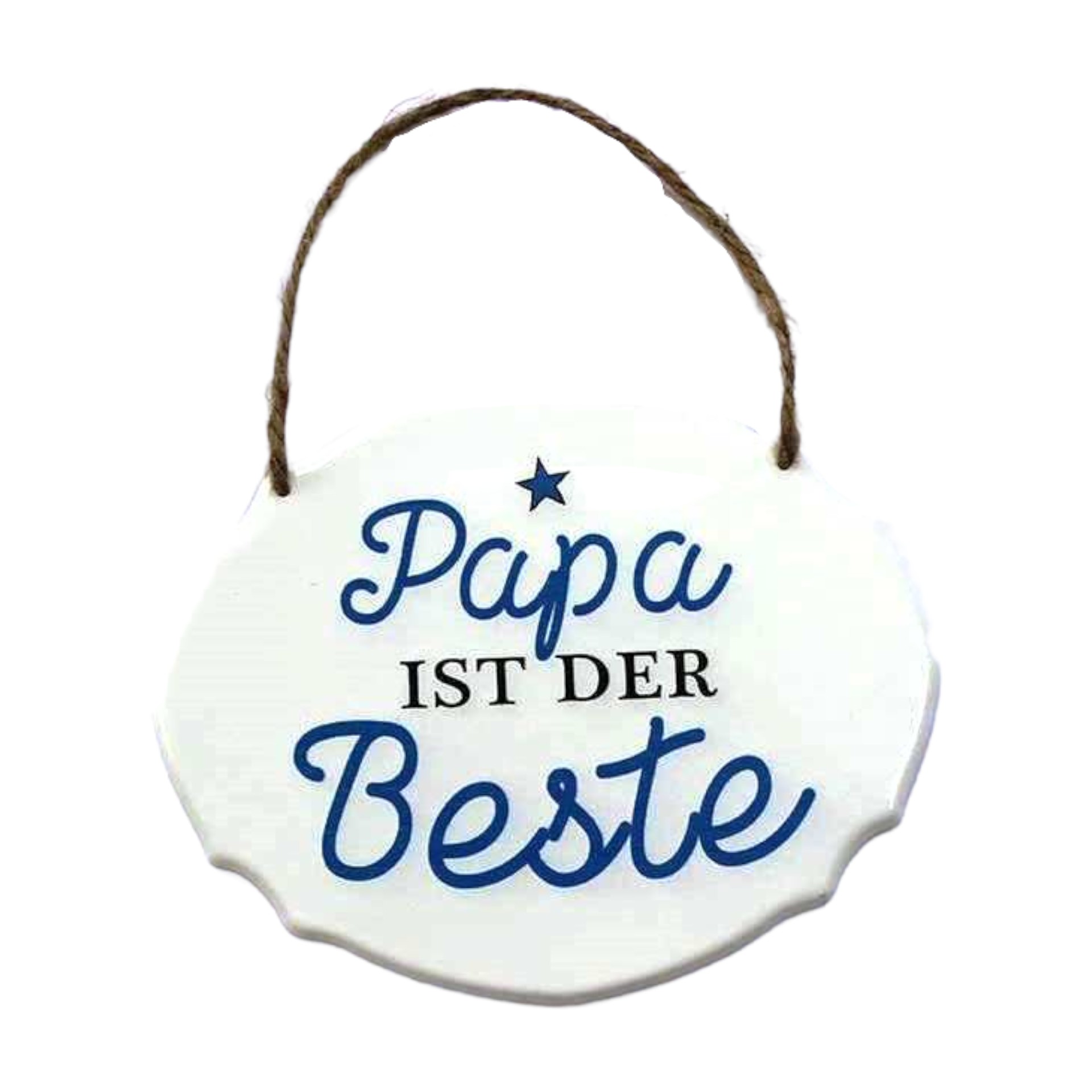 Darstellung von UV-Schild „Papa ist“ 18x14,5 cm