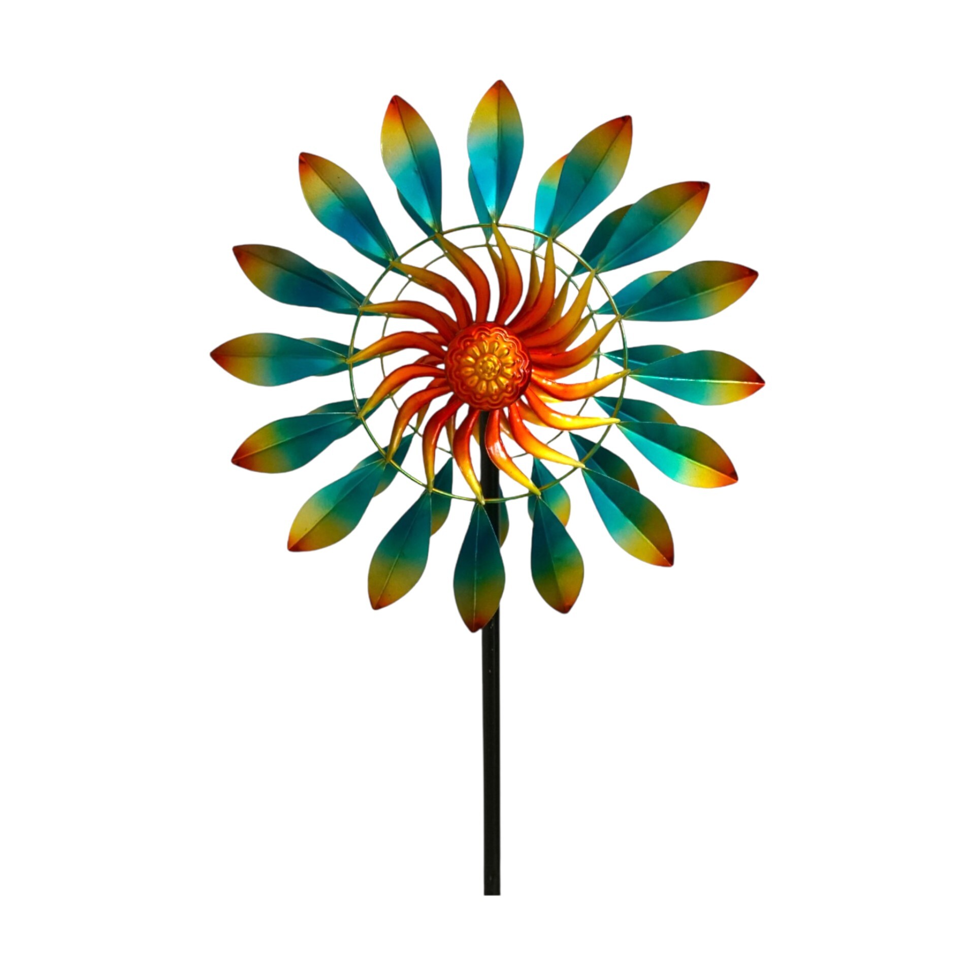 Darstellung von Propeller m. Sonne grün blau rot