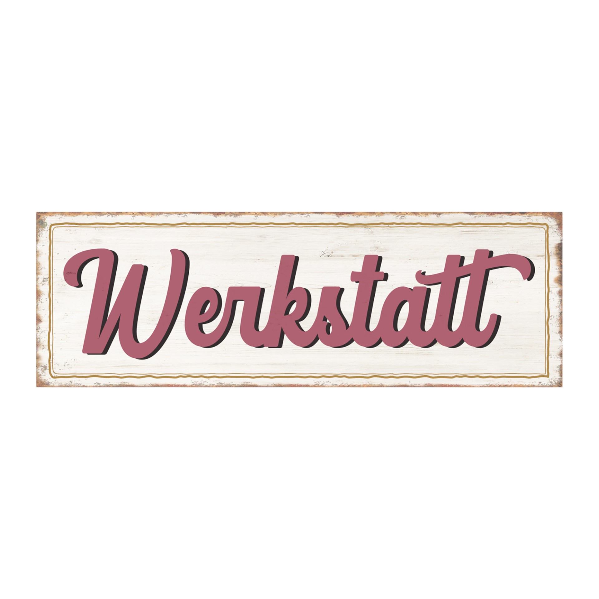 Darstellung von RP Metallschild Werkstatt