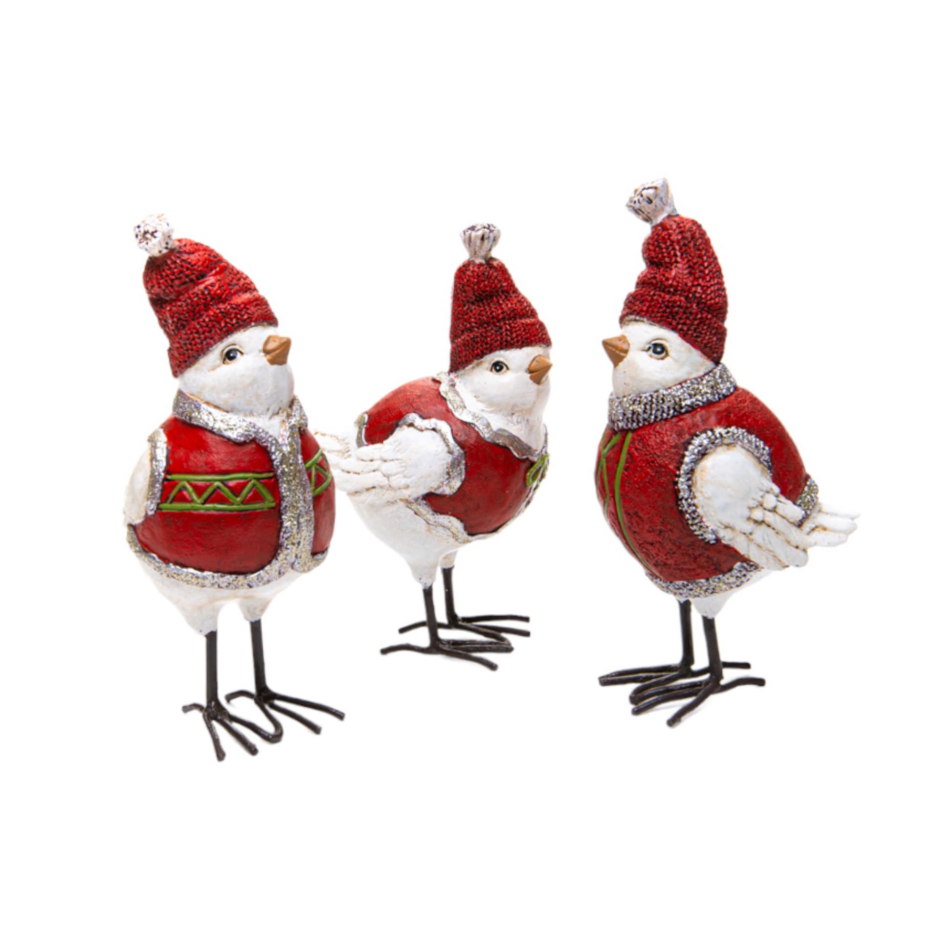 stehender Vogel mit roter Mütze sort. mitt. Darstellung von stehender Vogel mit roter Mütze sort. mitt.