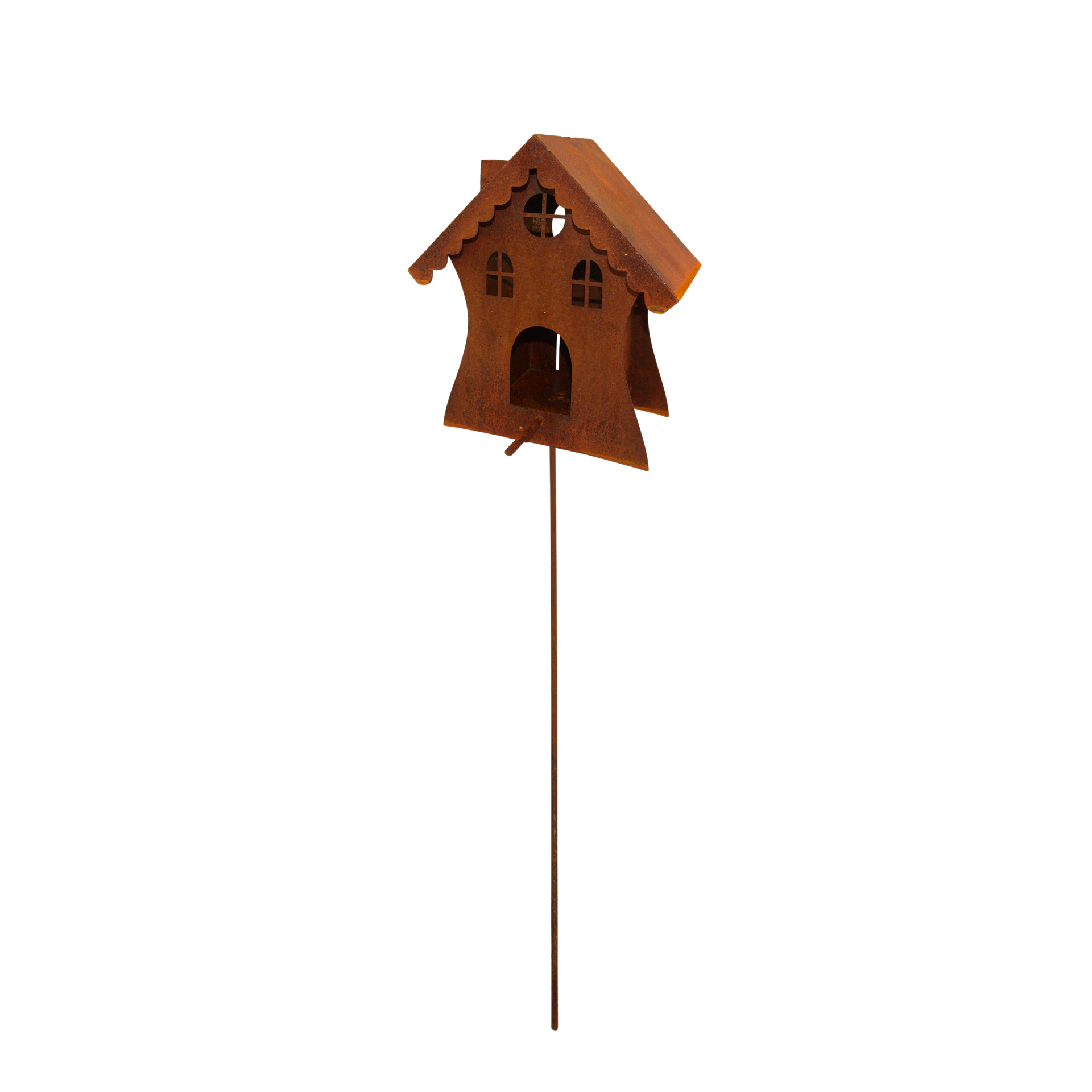 Darstellung von Vogelhaus Hexenhaus auf Stab