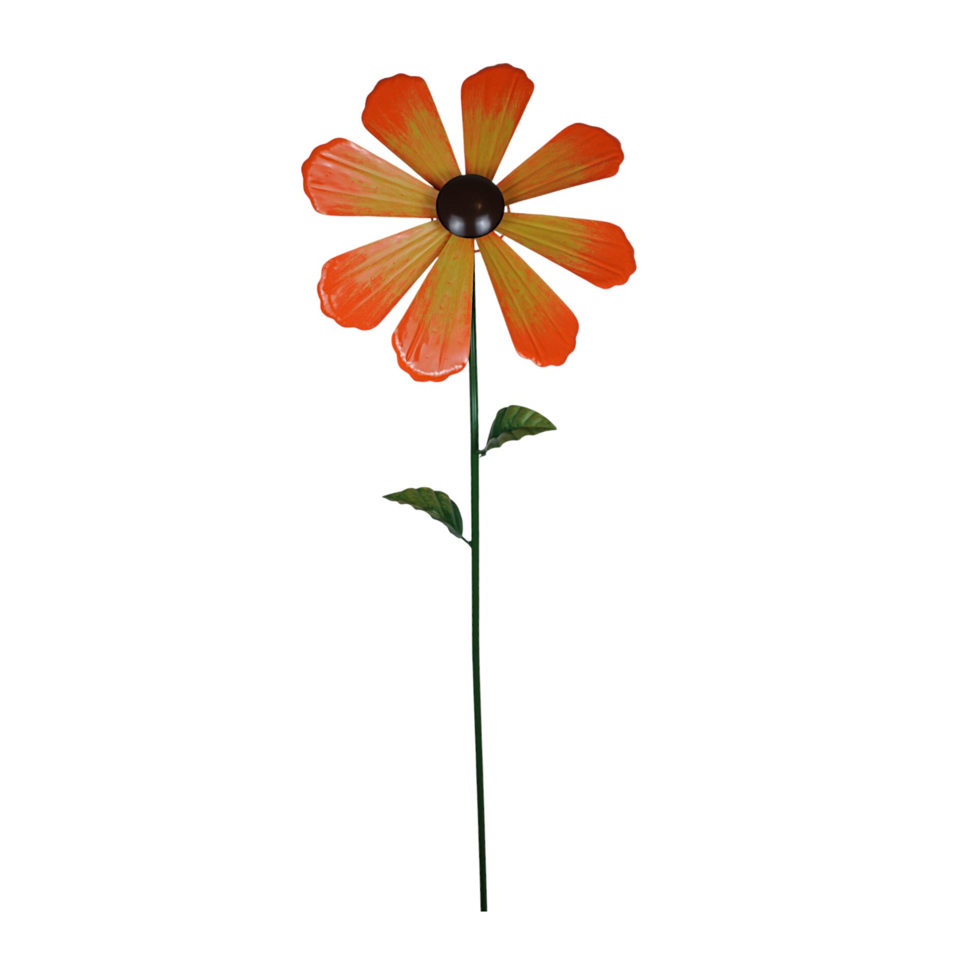 Darstellung von Propeller a. Stab einfach gelbrot 8 Blatt