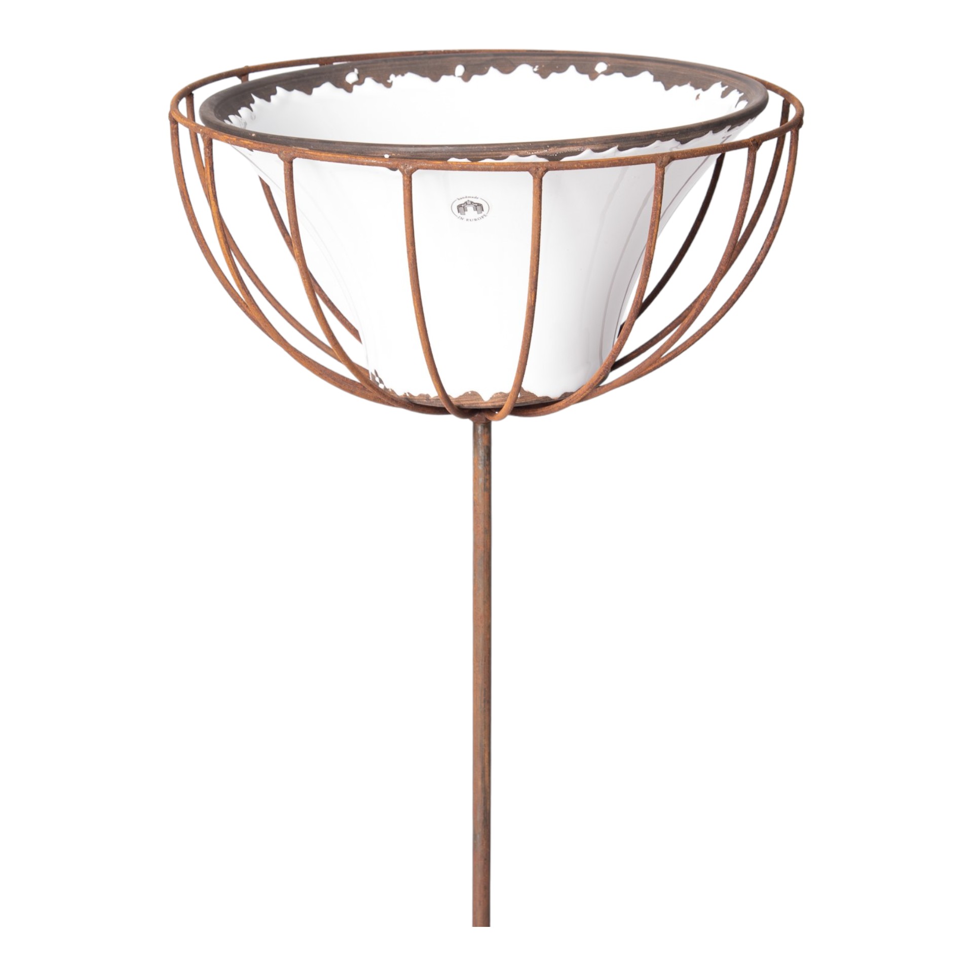 Drahtkorb auf Stab Darstellung von Drahtkorb auf Stab gross