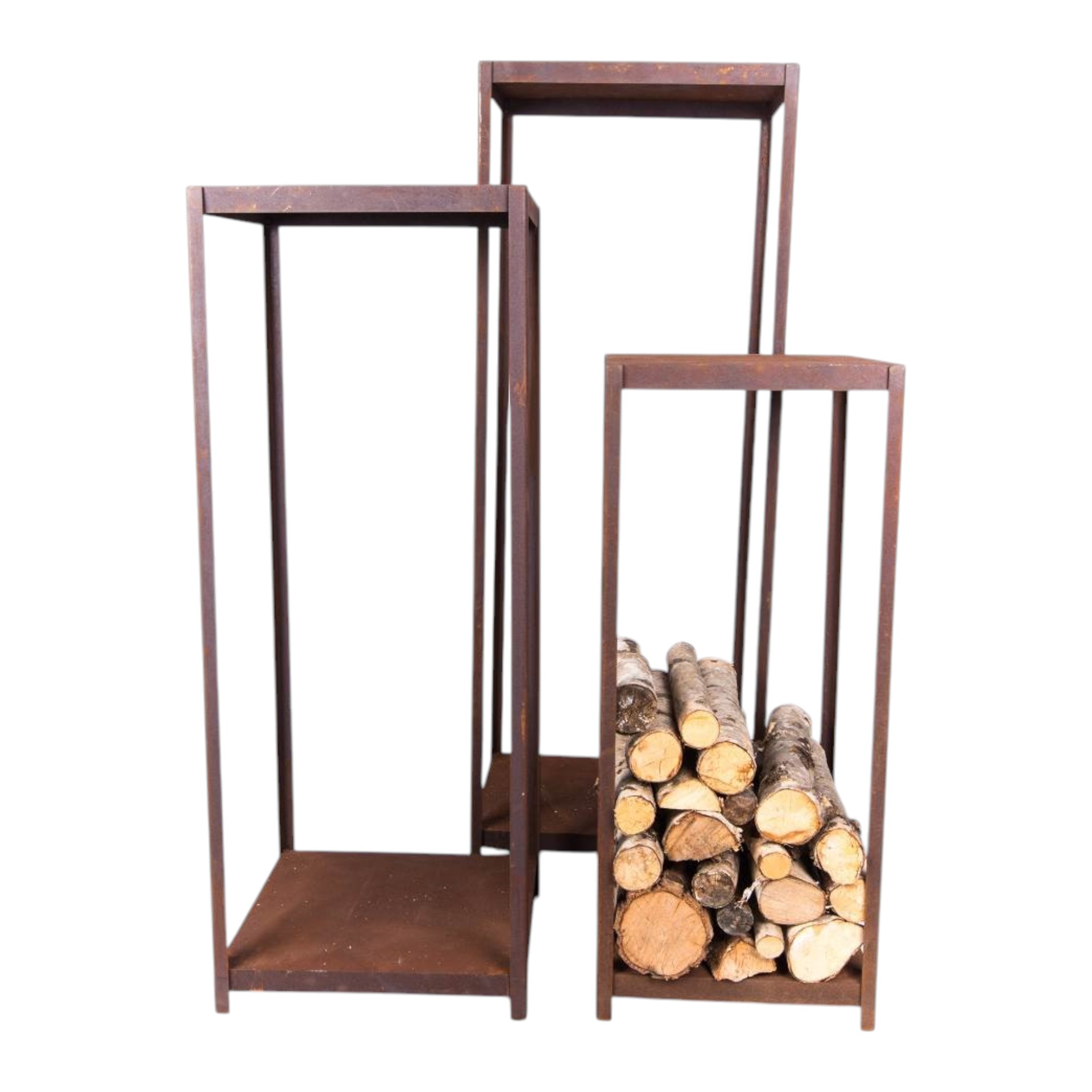 Holzregalset rechteckig hoch Darstellung von Holzregalset rechteckig hoch