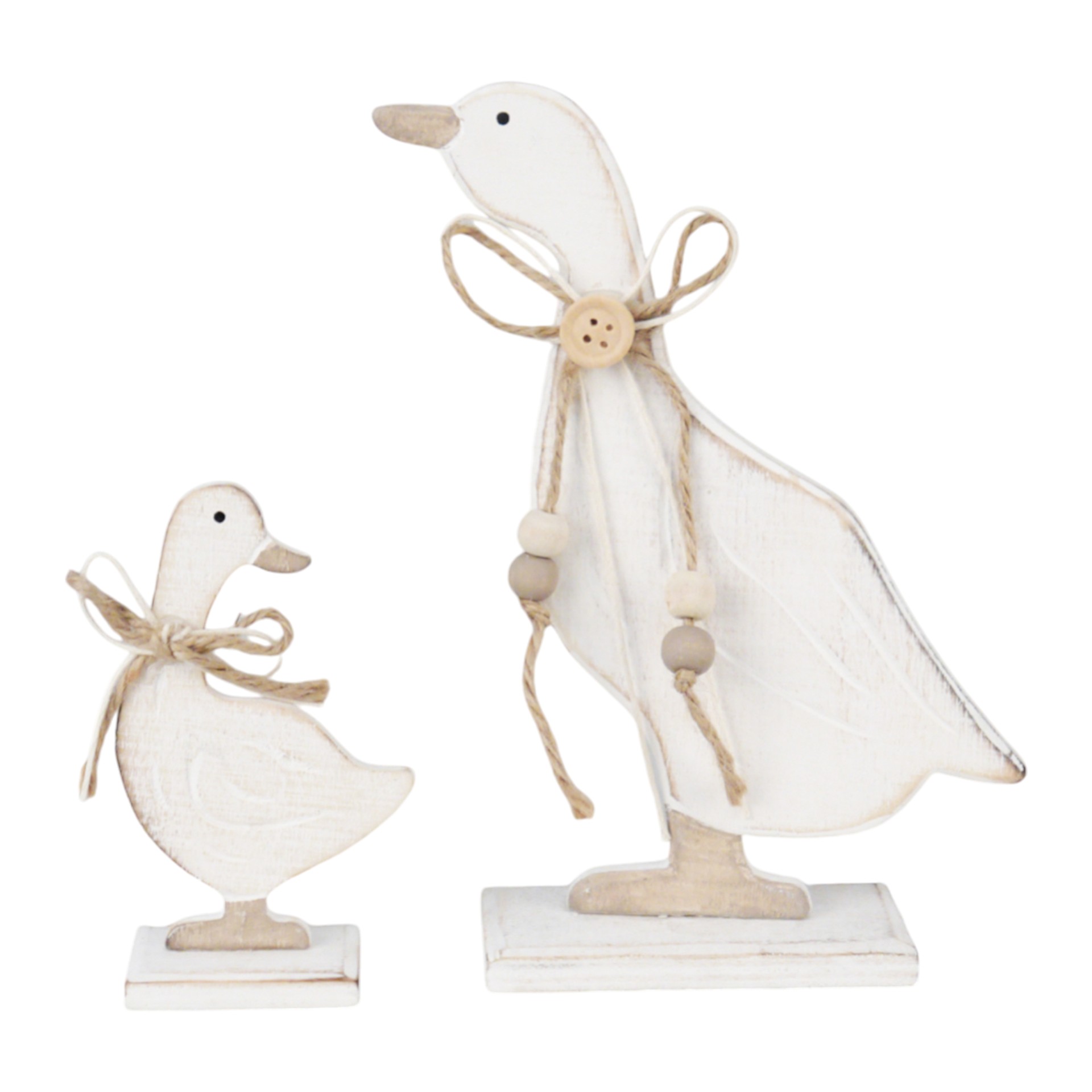 Holzente mit Masche klein Darstellung von Holzente mit Masche klein