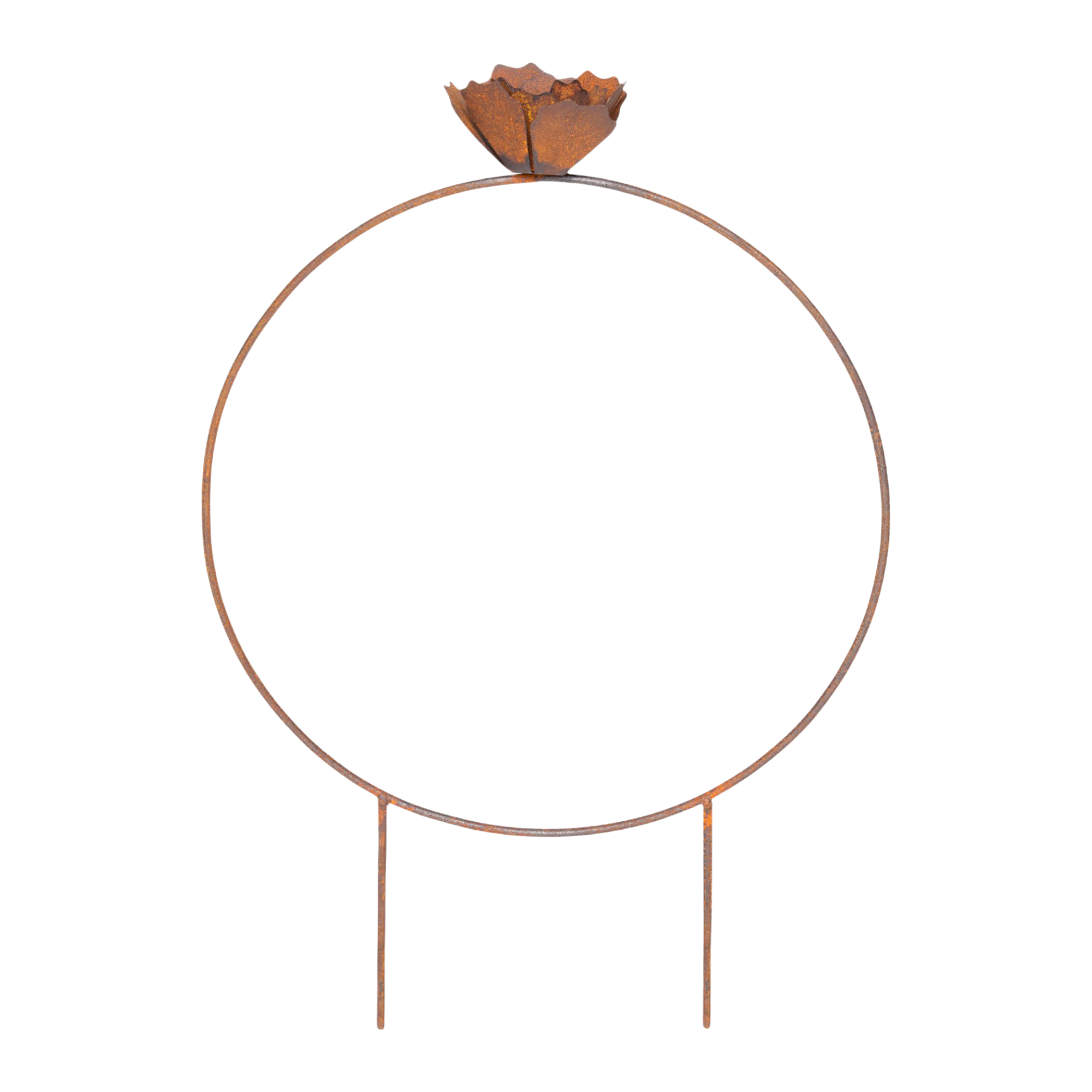 Darstellung von Ring mit Rose gross auf Stäbe, 40x57 cm