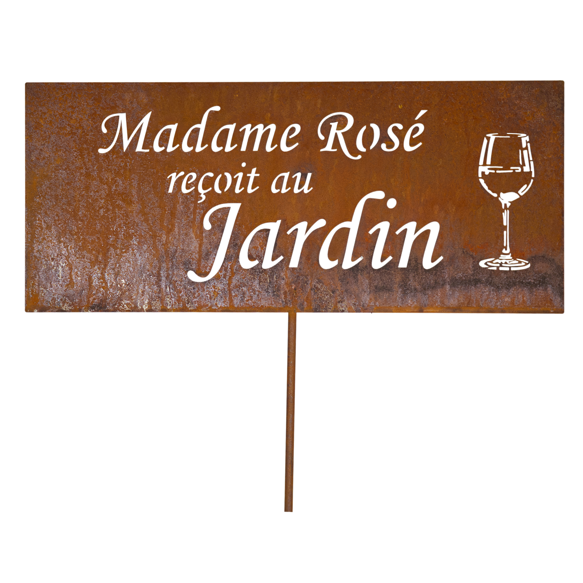 Darstellung von Tafel Madame Rose recoit au Jardin auf Stab