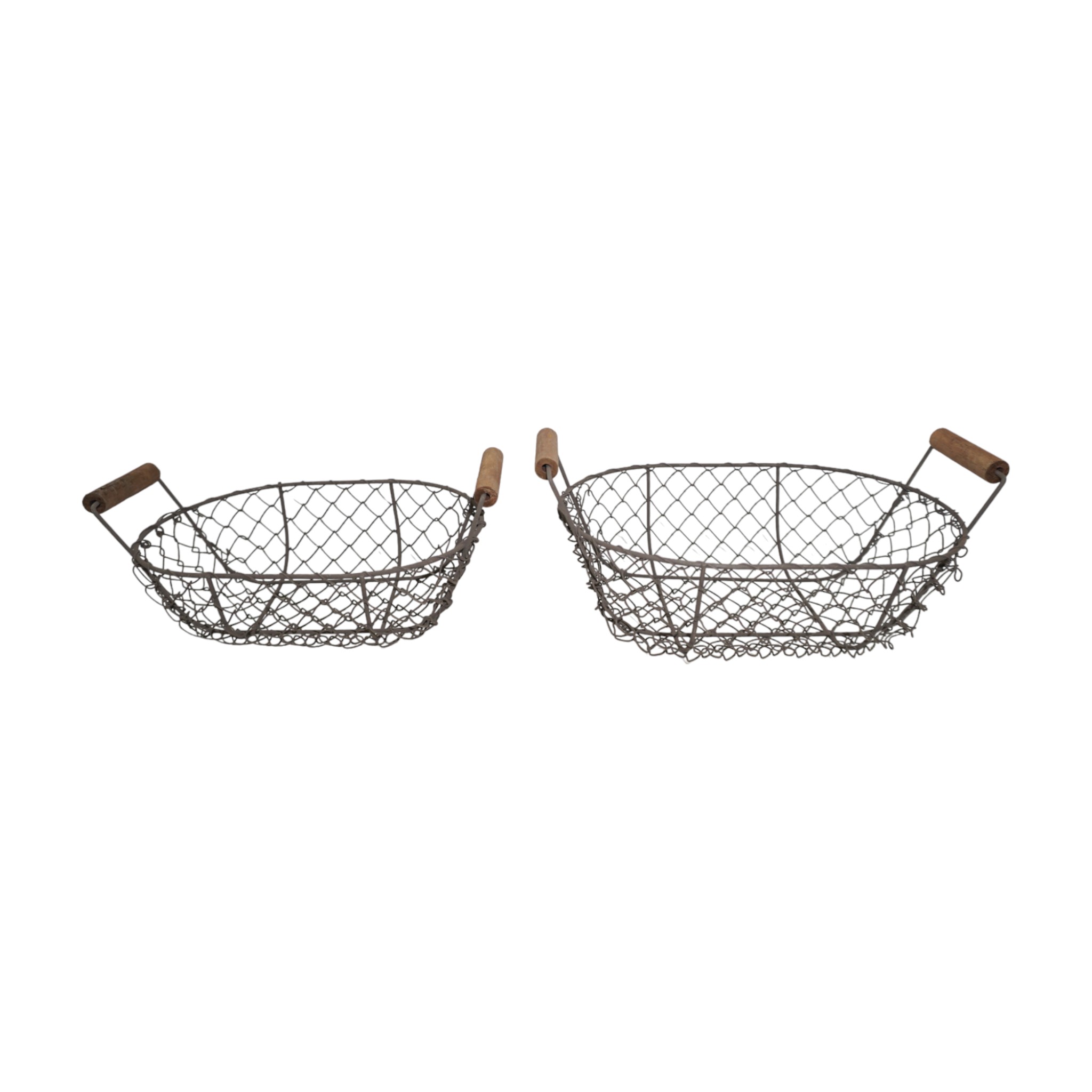 Darstellung von Körbeset 2-tlg. oval Griff rustico