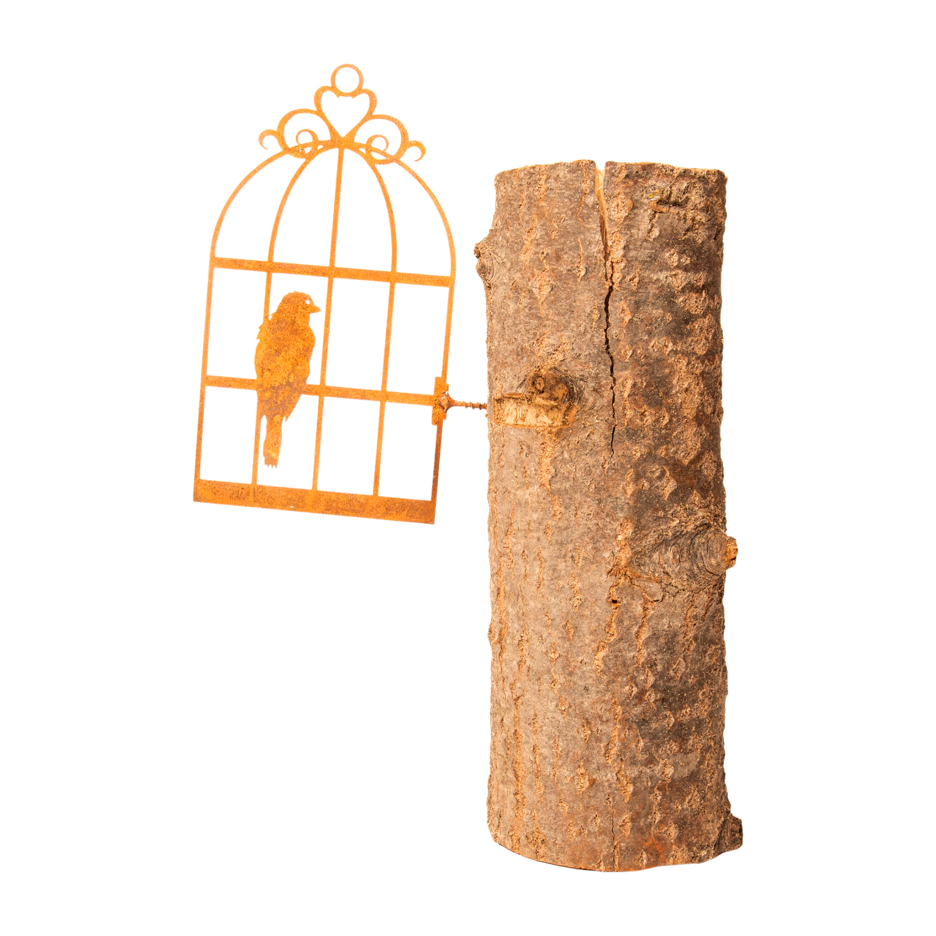 Darstellung von Vogelkäfig mit Dorn seitlich