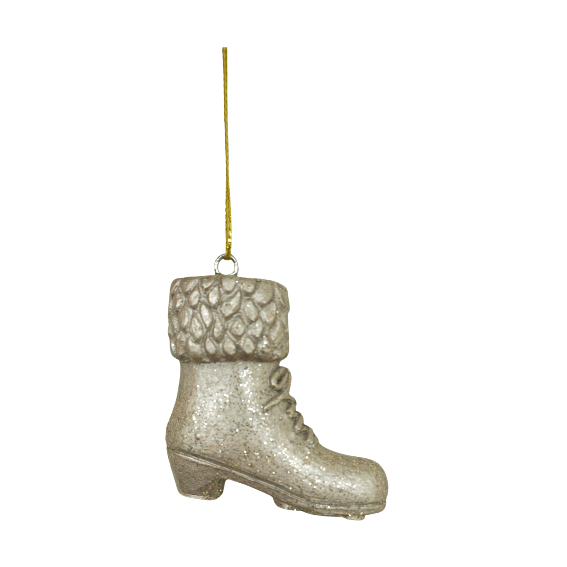 Darstellung von Stiefel gold zum Hängen