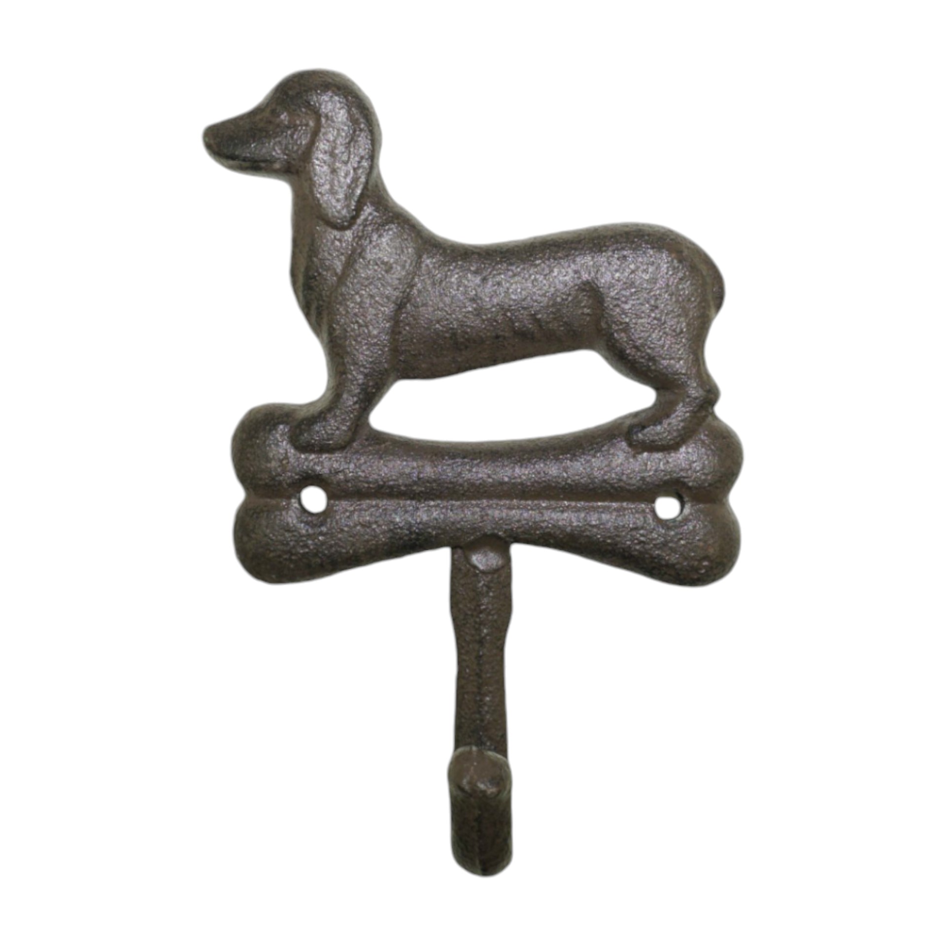 Haken Hund mit Knochen Darstellung von Haken Hund mit Knochen