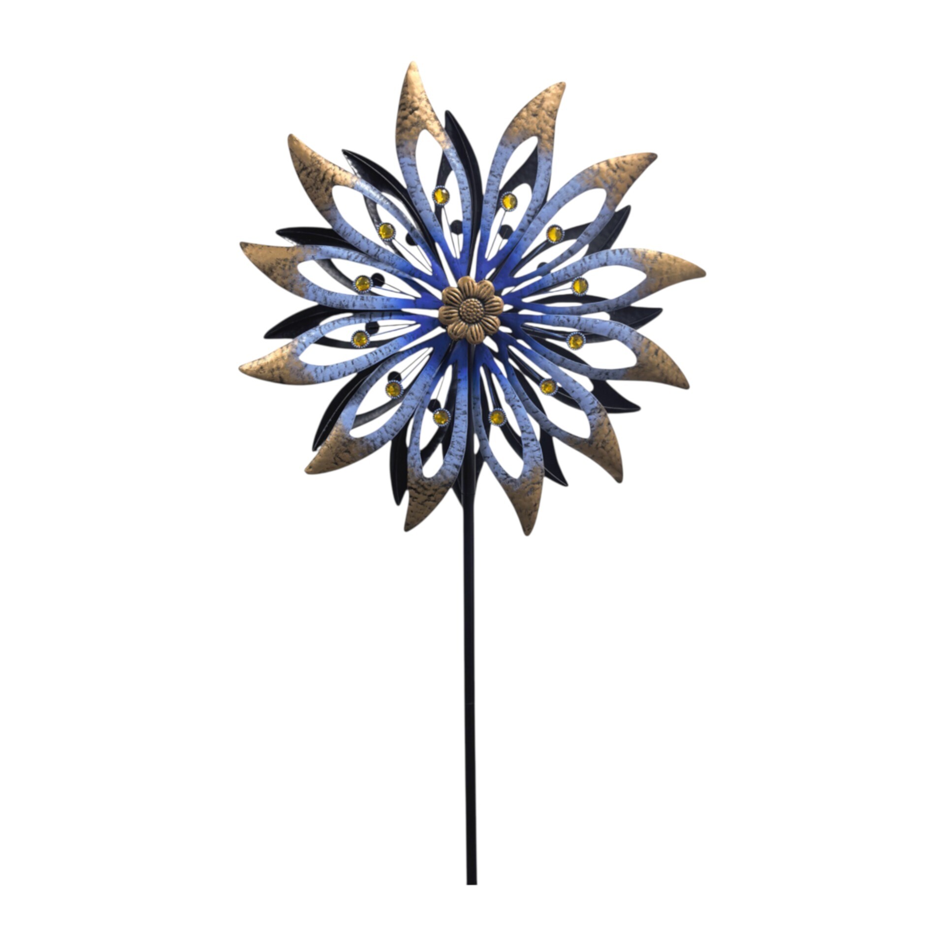 Darstellung von Aeon Spinner blaubronze u. Perlen gross