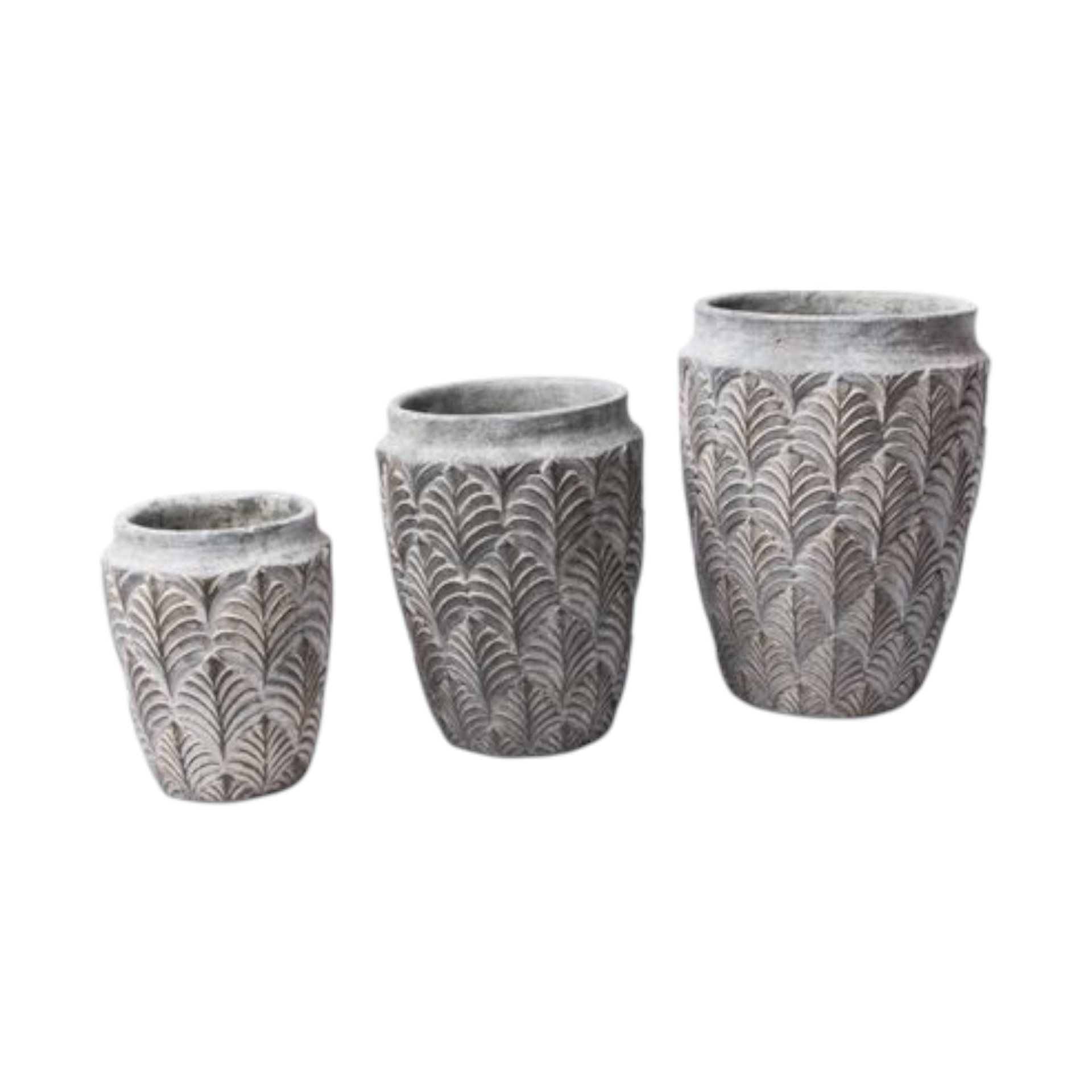 RP Keramikvase mittel Blatt grau Darstellung von RP Keramikvase mittel Blatt grau