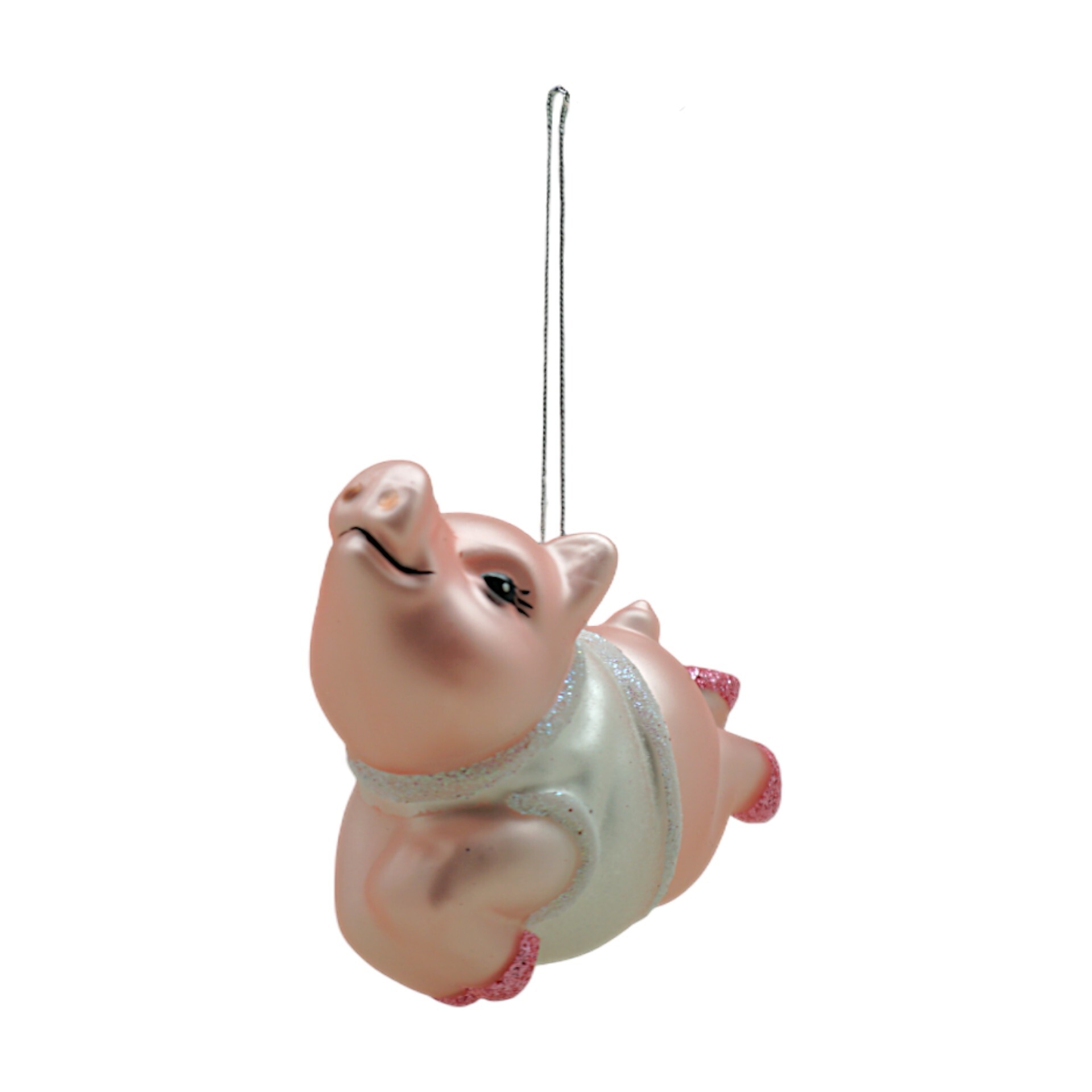 Darstellung von fliegendes Ferkel rosa Glas