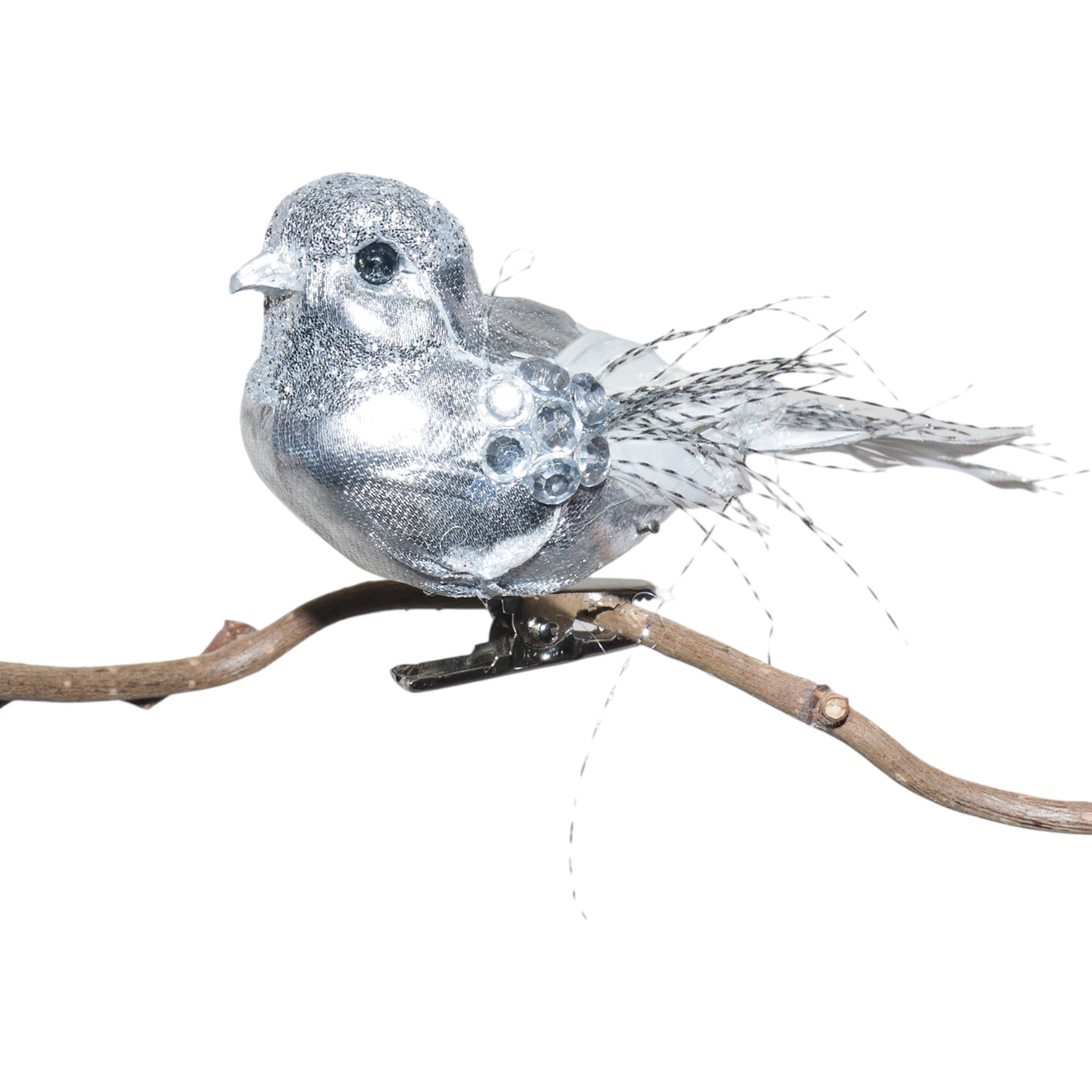 Vogerl SILBER mit langem Schwanz l= 11 cm Darstellung von Vogerl SILBER mit langem Schwanz l= 11 cm