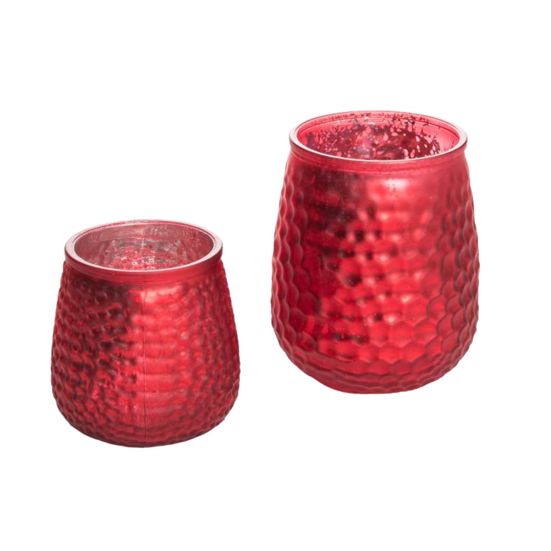 RP bauchiges Glas klein rot, 9,5x10,5 cm Darstellung von RP bauchiges Glas klein rot, 9,5x10,5 cm