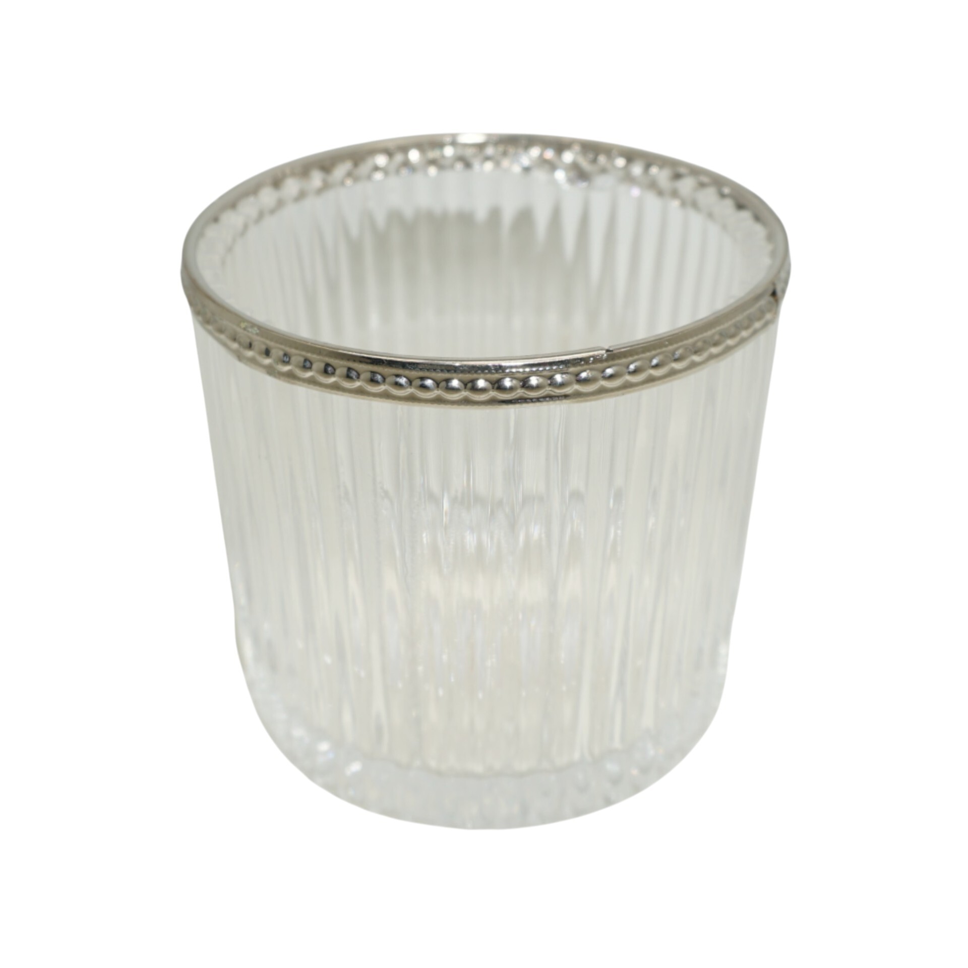 Darstellung von Kerzenhalter hoch  natur mit Silberrand