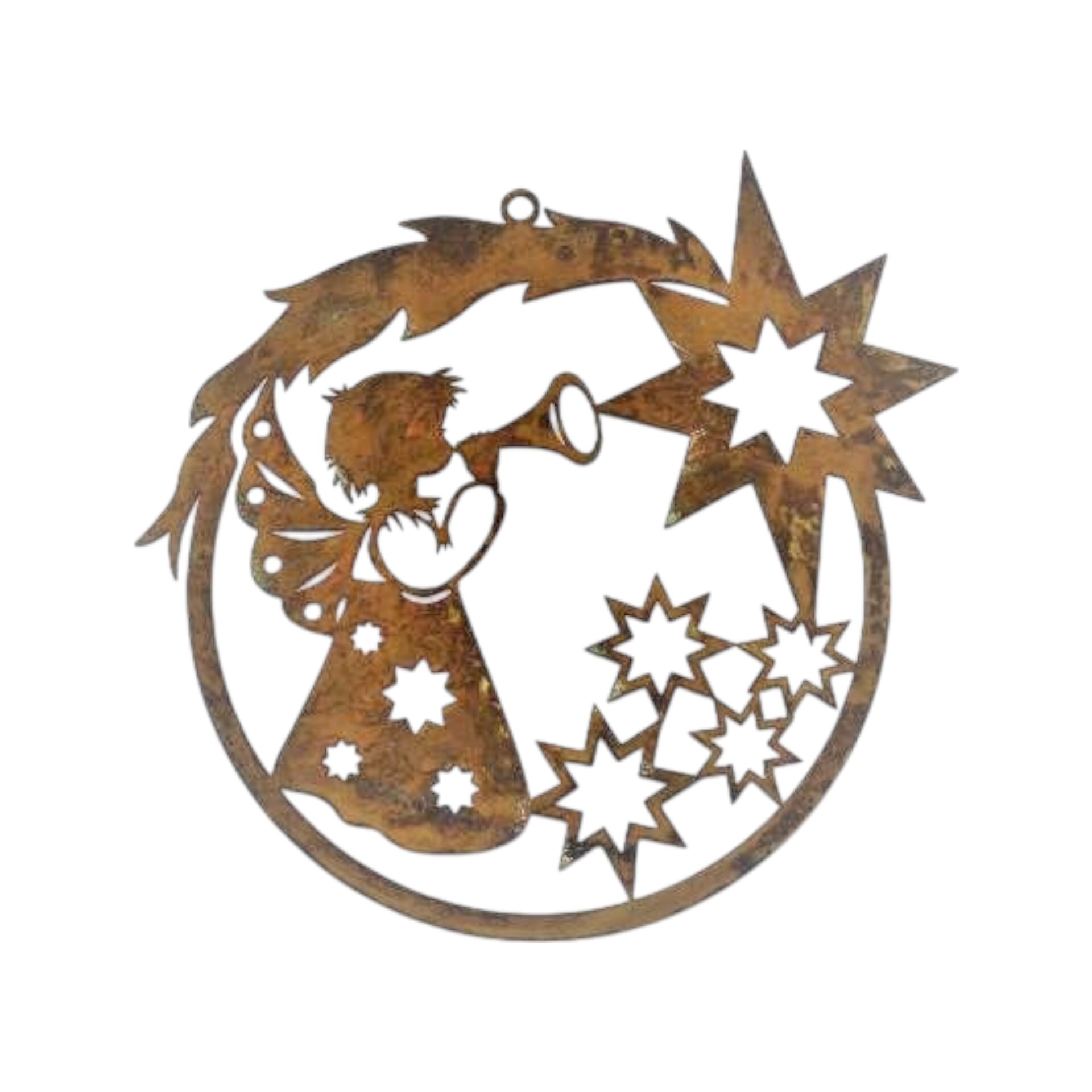 Baumschmuck Engel mit Sterne Darstellung von Baumschmuck Engel mit Sterne