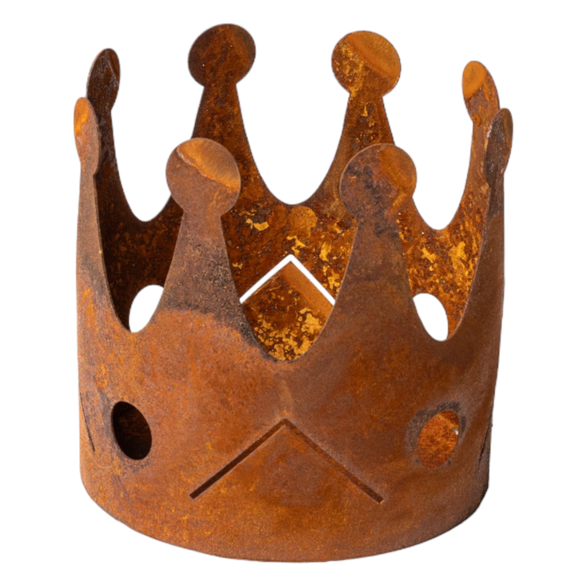 Windlicht runde Krone mit Boden Darstellung von Windlicht runde Krone mit Boden