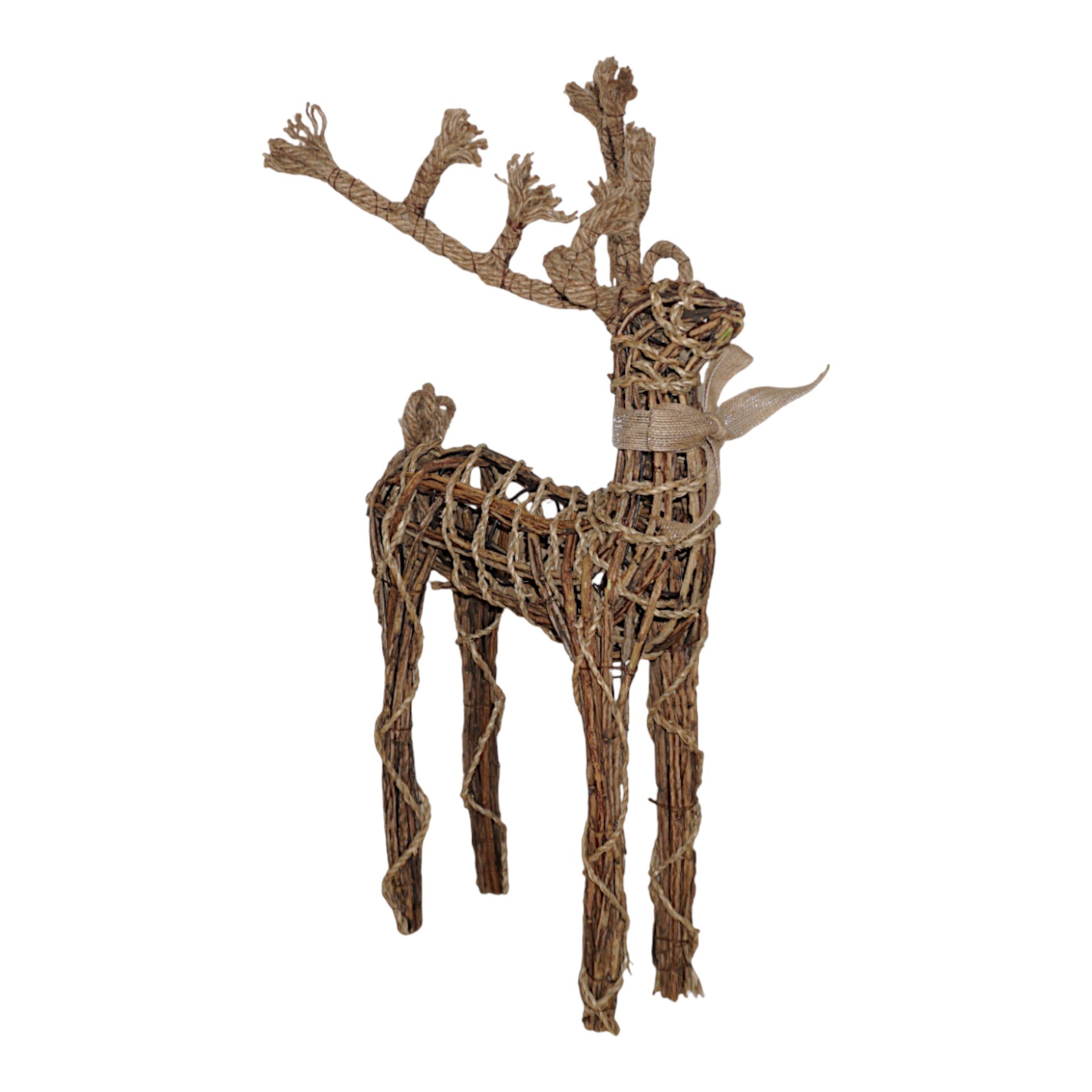 Darstellung von Hirsch klein m. geflochtenes Geweih