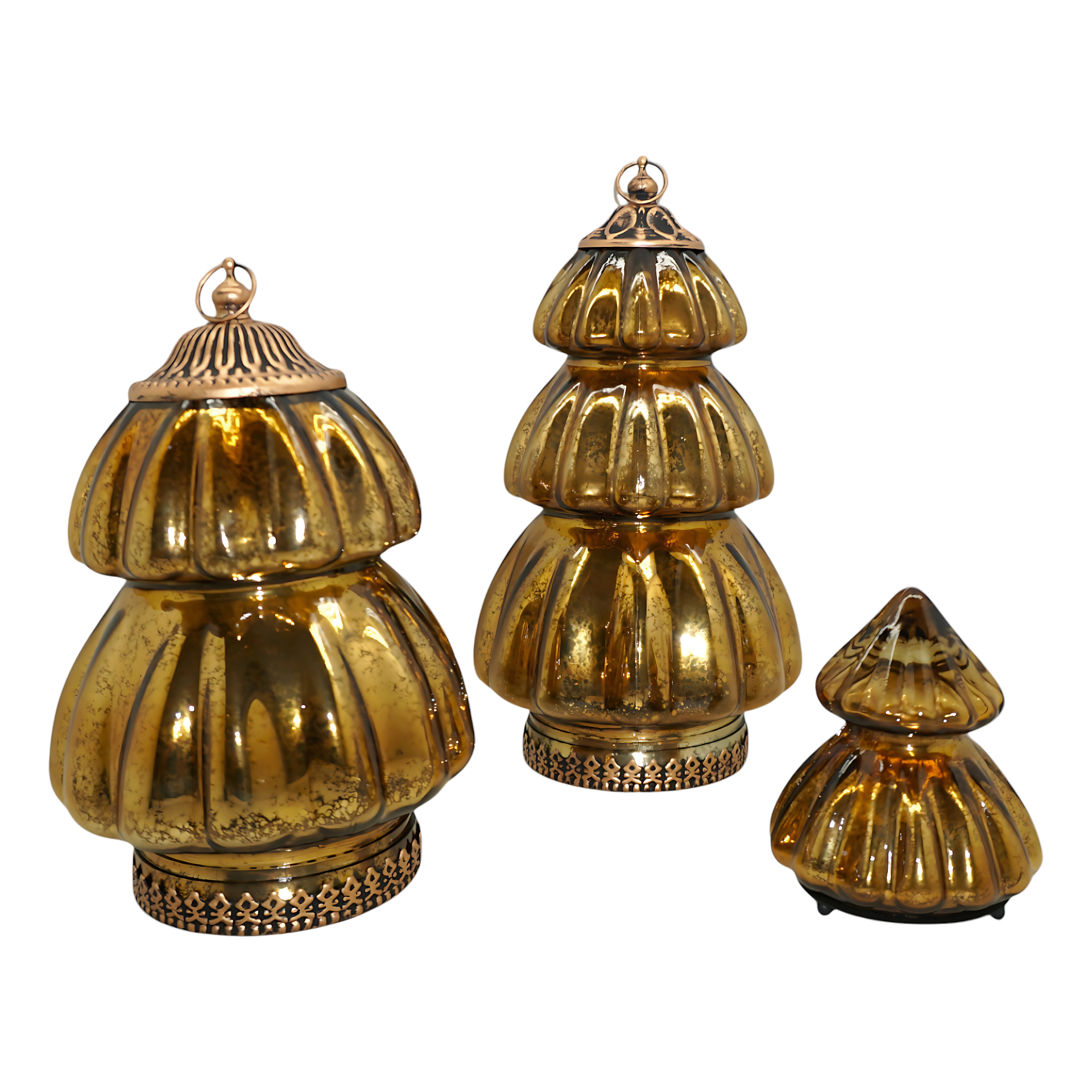 Darstellung von Weihnachtsbaum GOLD breit