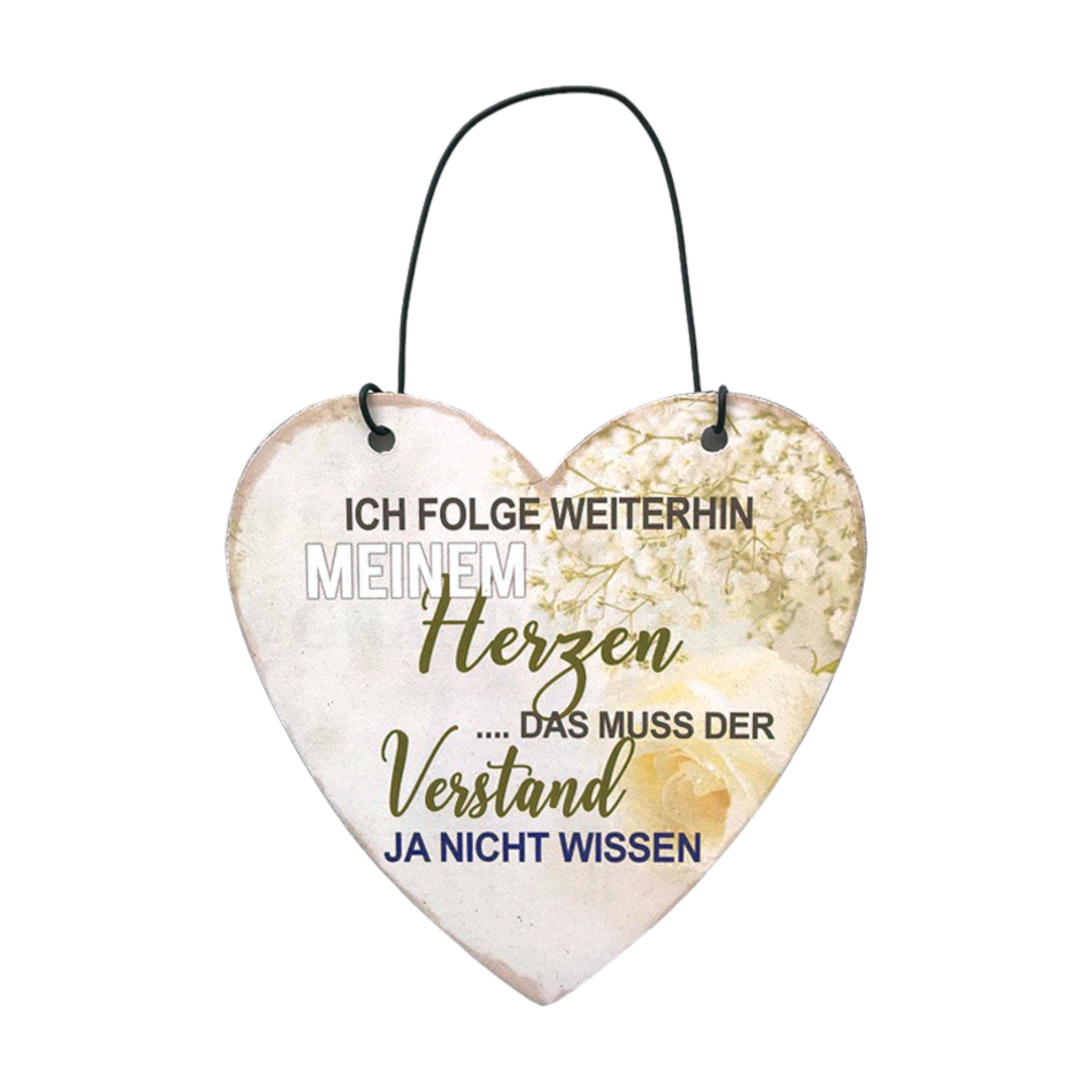 Darstellung von RP UV-Schild ich folge weiterhin meinem Herzen...