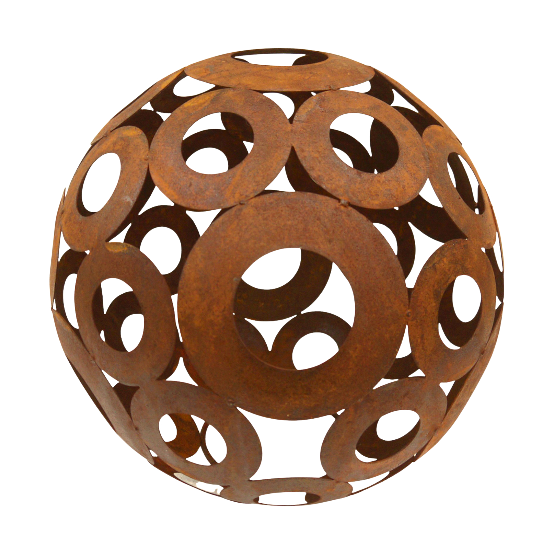 Darstellung von Kugel mit Ringen ROST, d= 40 cm