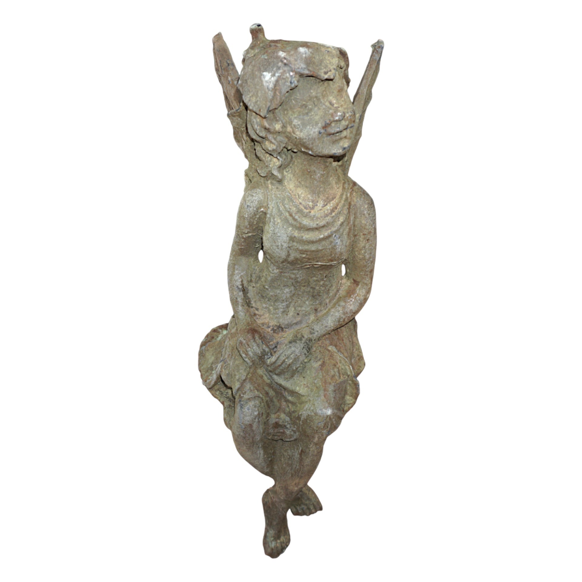 Darstellung von Elfe Aredhel sitzend bleifarben 25x51 cm