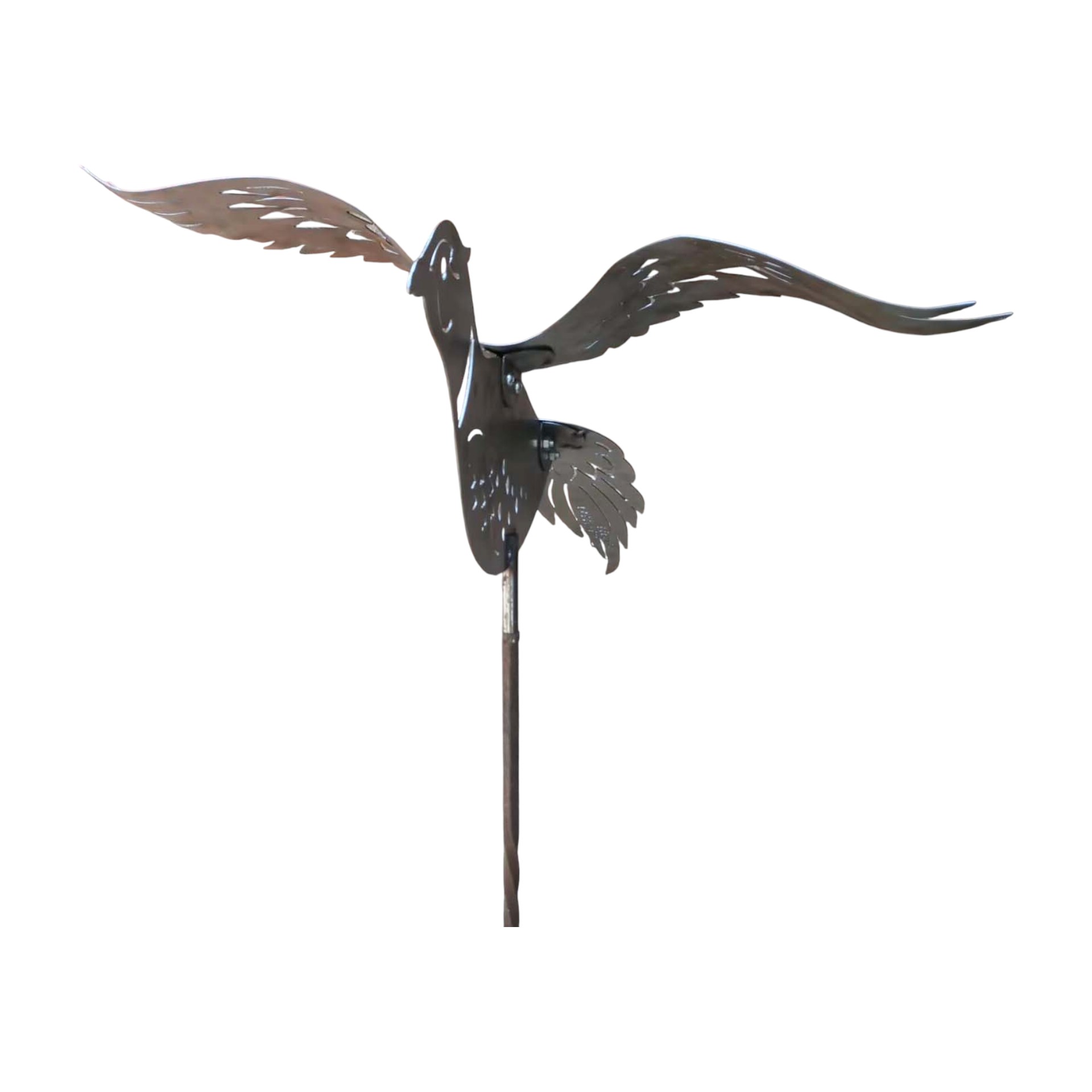 Darstellung von grosser Vogel a. Stecken