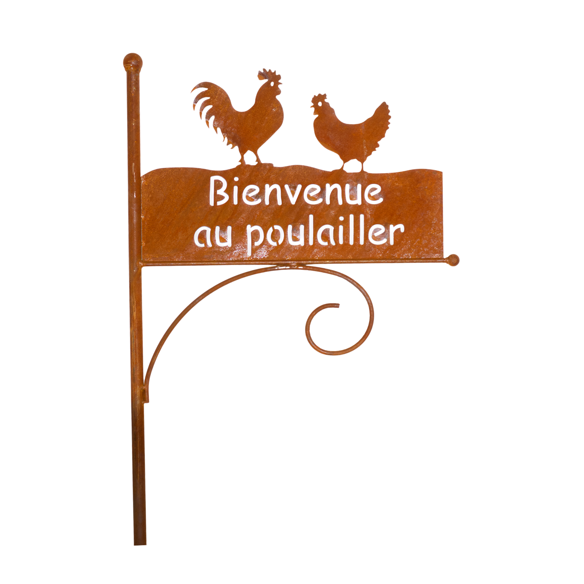 Darstellung von Ampelstange Tafel 2 Hühner Bienvenue au poulailler