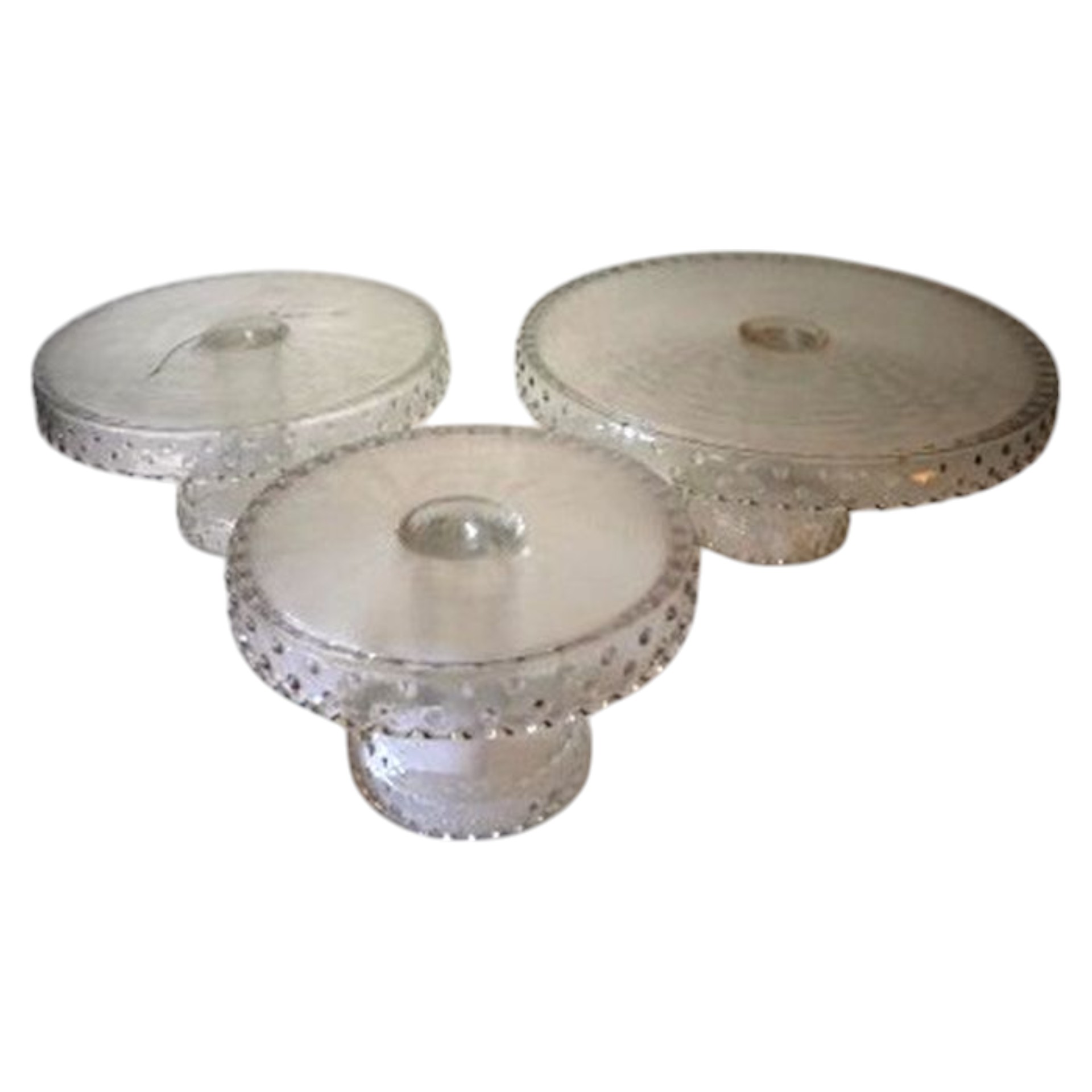 RP Glasplateau auf Fuss mit Rand klein Darstellung von RP Glasplateau auf Fuss mit Rand klein