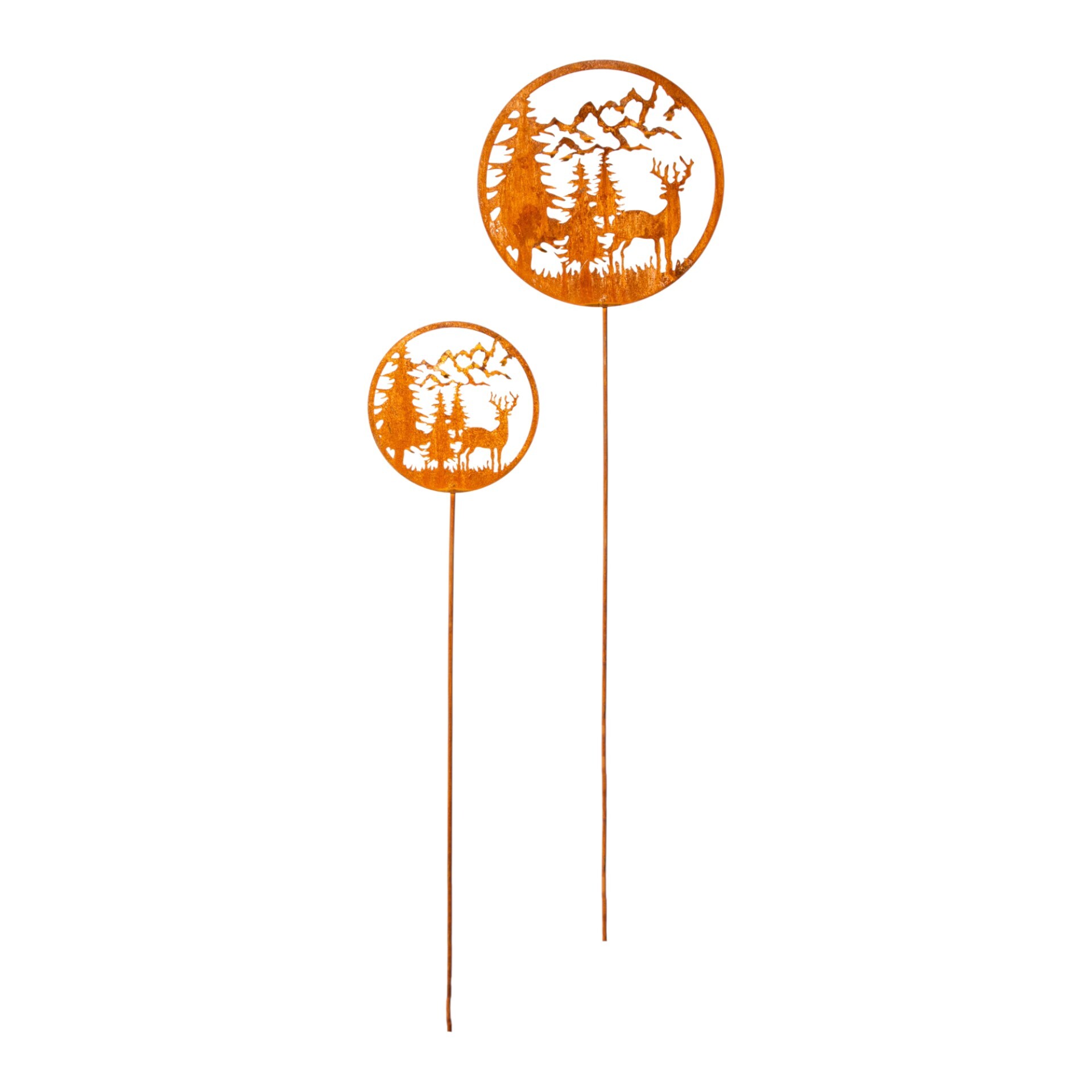 Darstellung von Stecker Hirsch mit Berge rund klein
