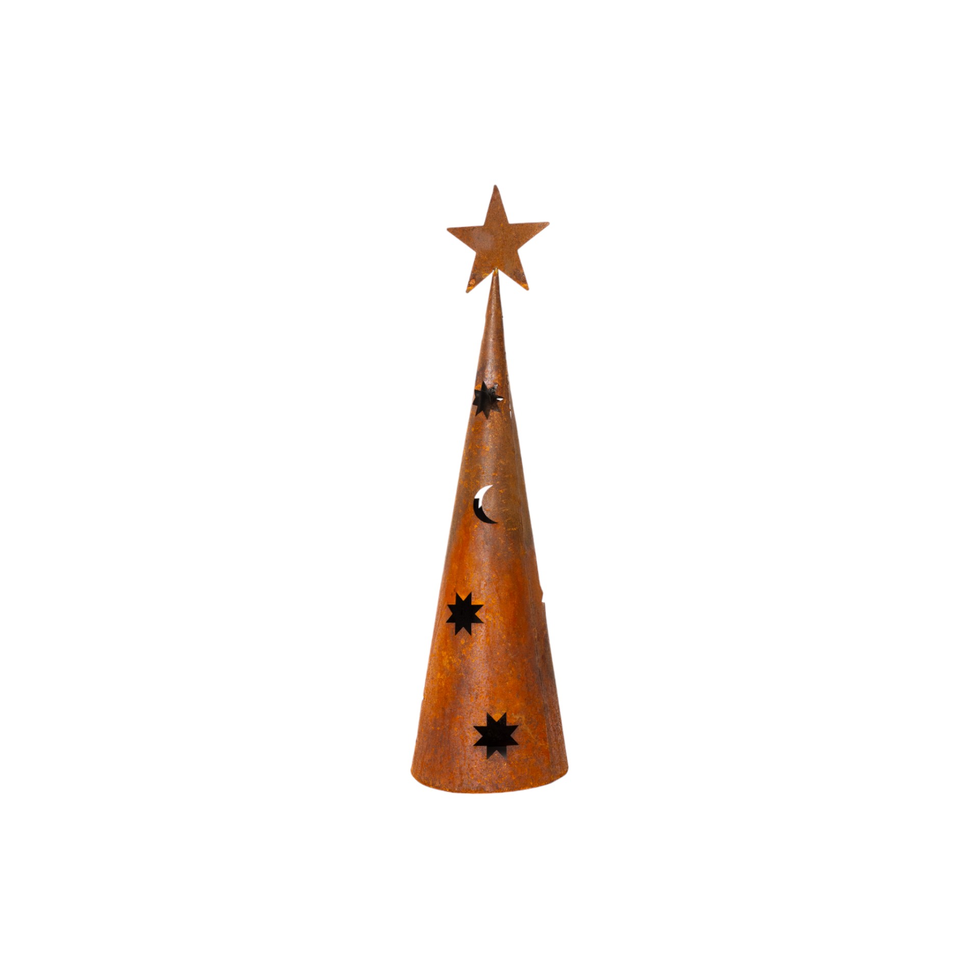 Darstellung von Baum rund mit Stern und Motive klein