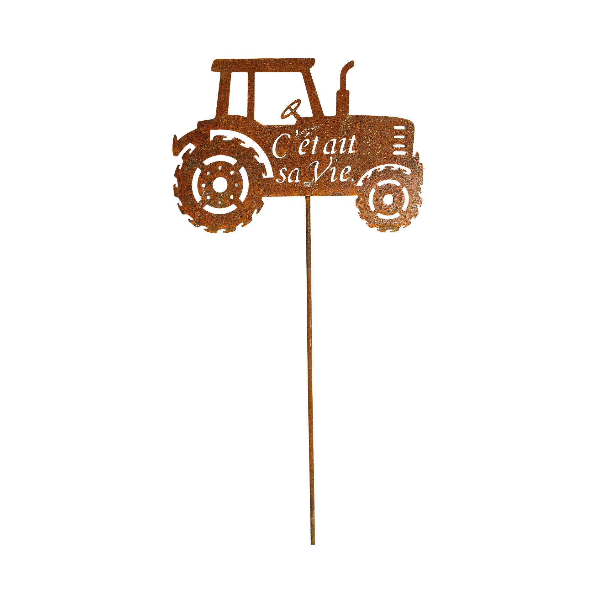 Darstellung von Traktor auf Stab C’et ait sa Vie