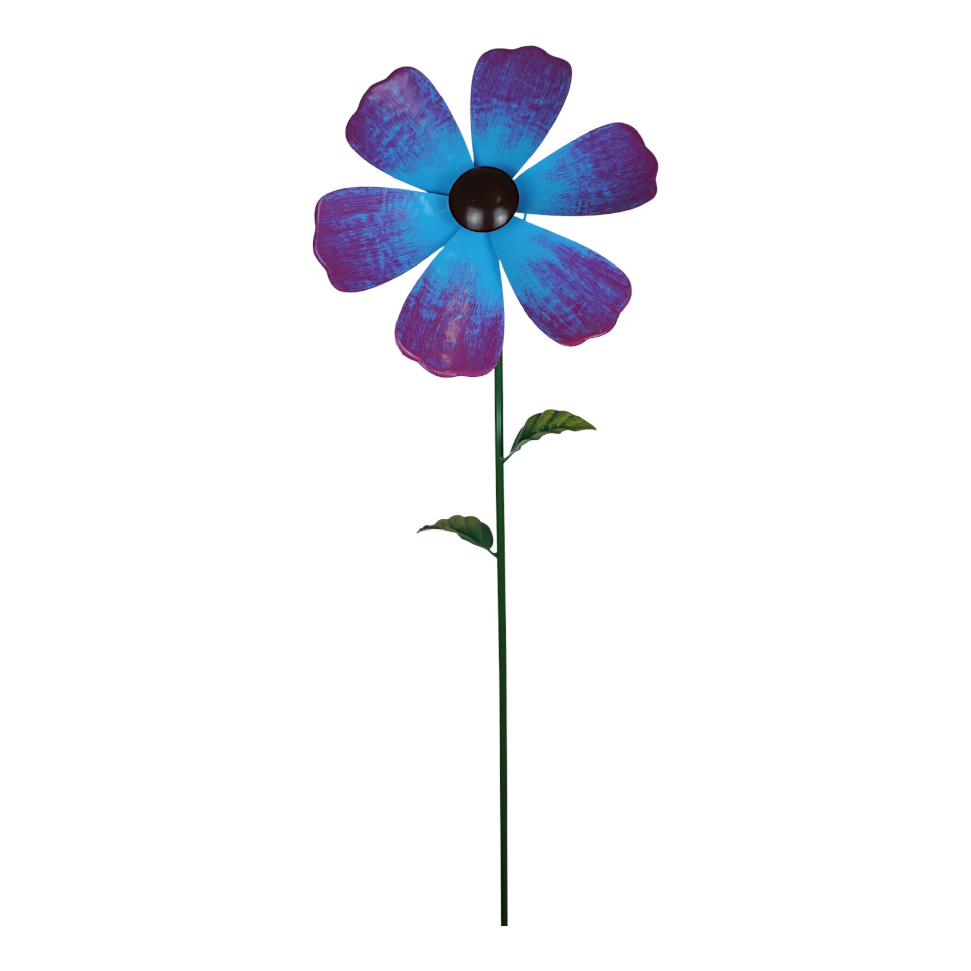 Darstellung von Propeller a. Stab einfach blau 6 Blatt